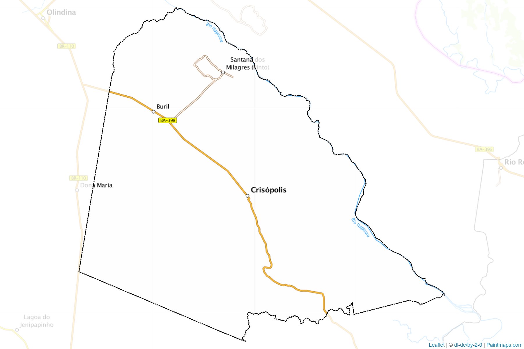 Crisopolis (Bahia) Map Cropping Samples-1