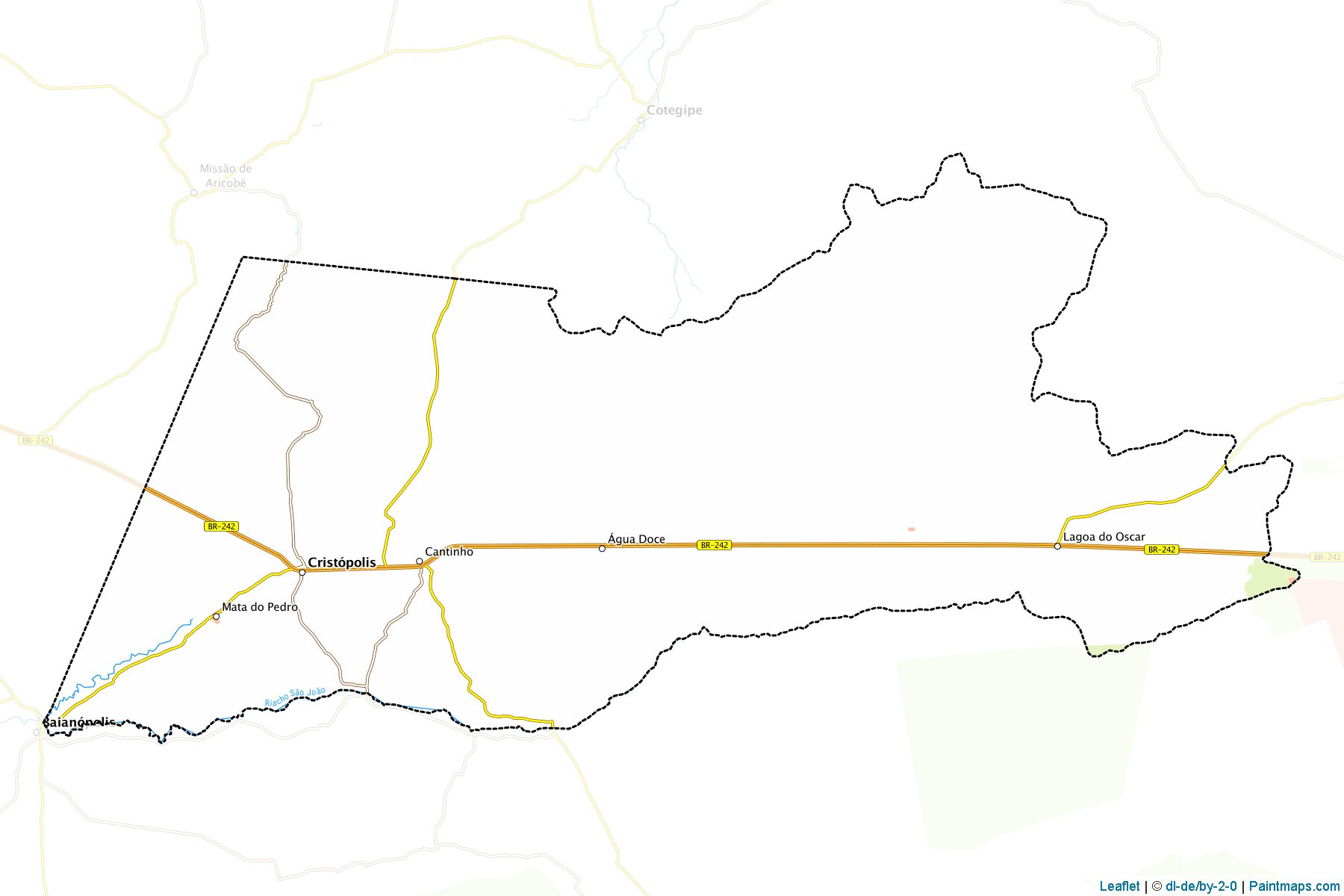 Cristopolis (Bahia) Map Cropping Samples-1