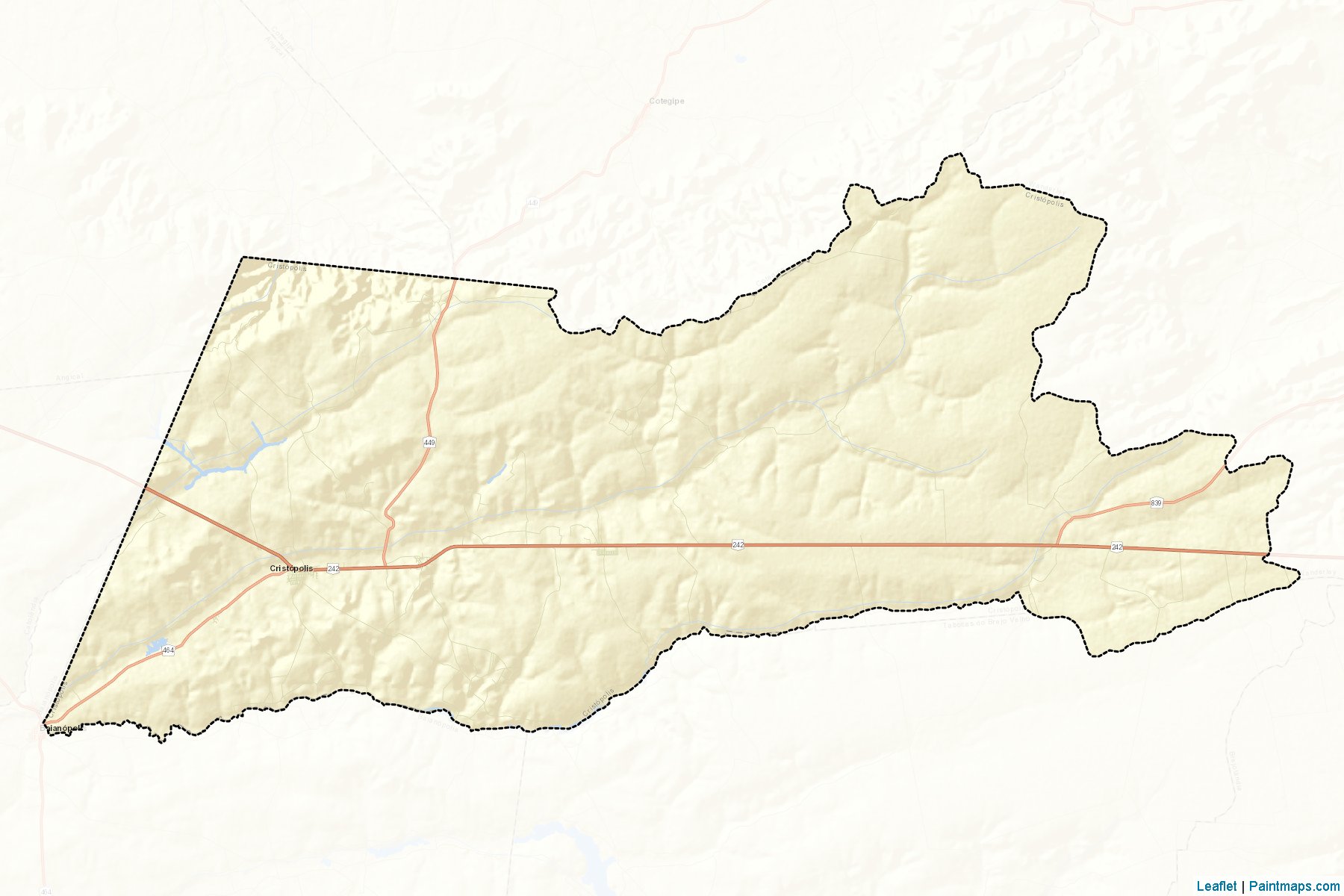 Cristopolis (Bahia) Map Cropping Samples-2