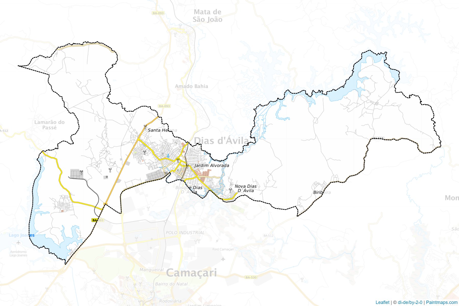 Dias d'Avila (Bahia) Map Cropping Samples-1