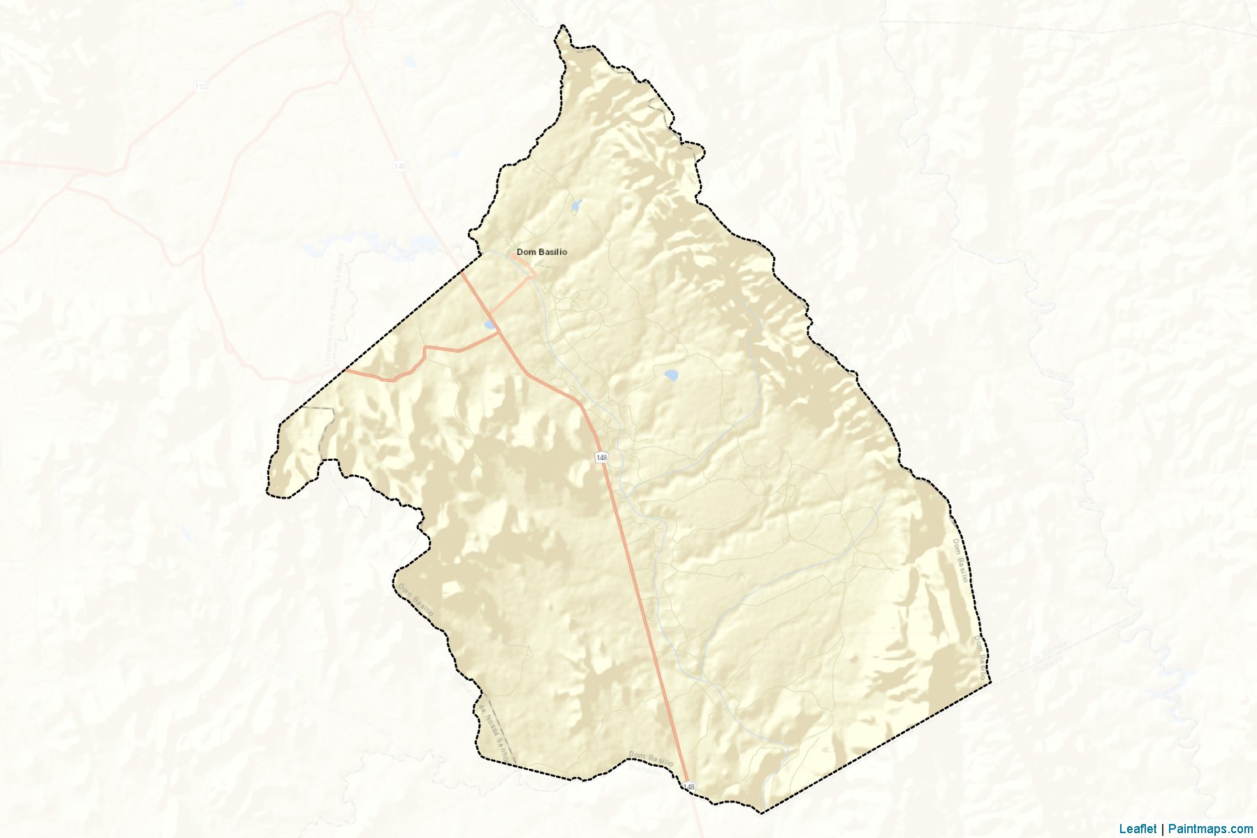 Muestras de recorte de mapas Dom Basilio (Bahia)-2