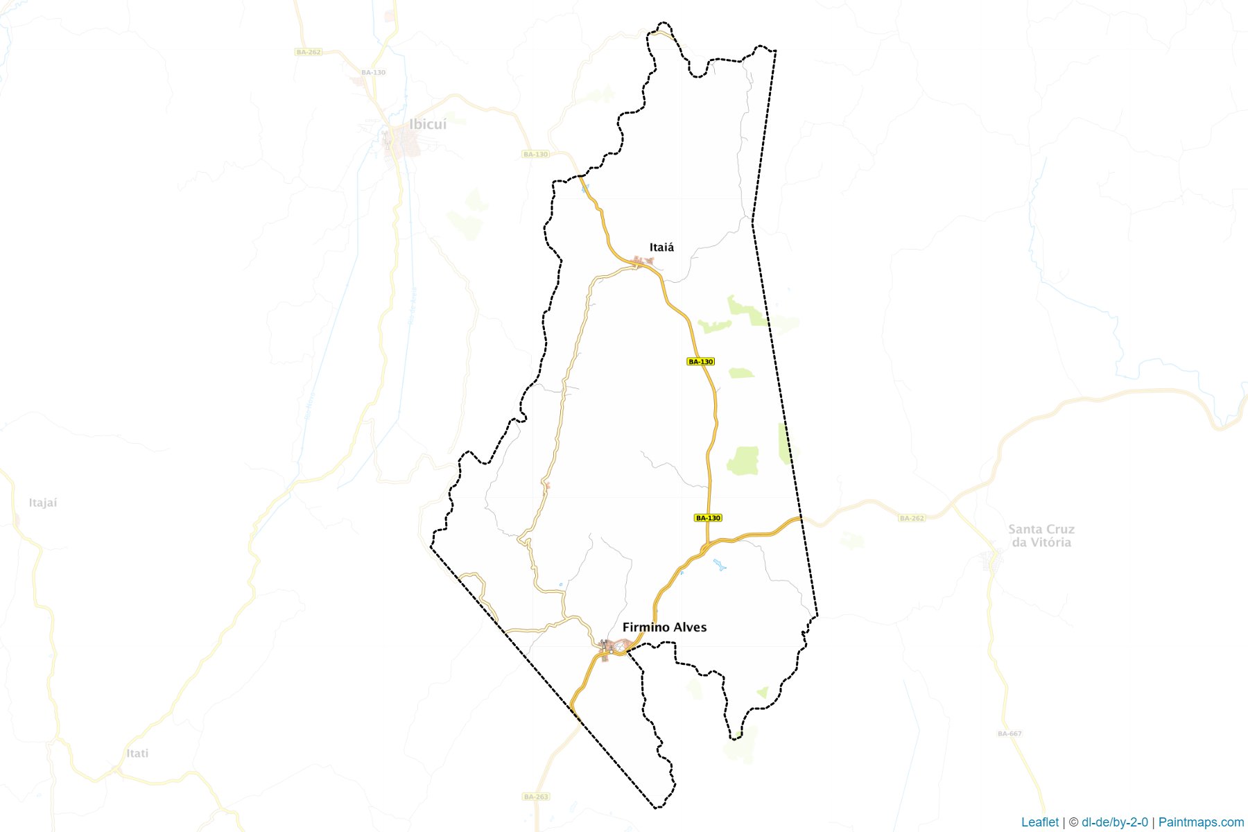 Muestras de recorte de mapas Firmino Alves (Bahia)-1