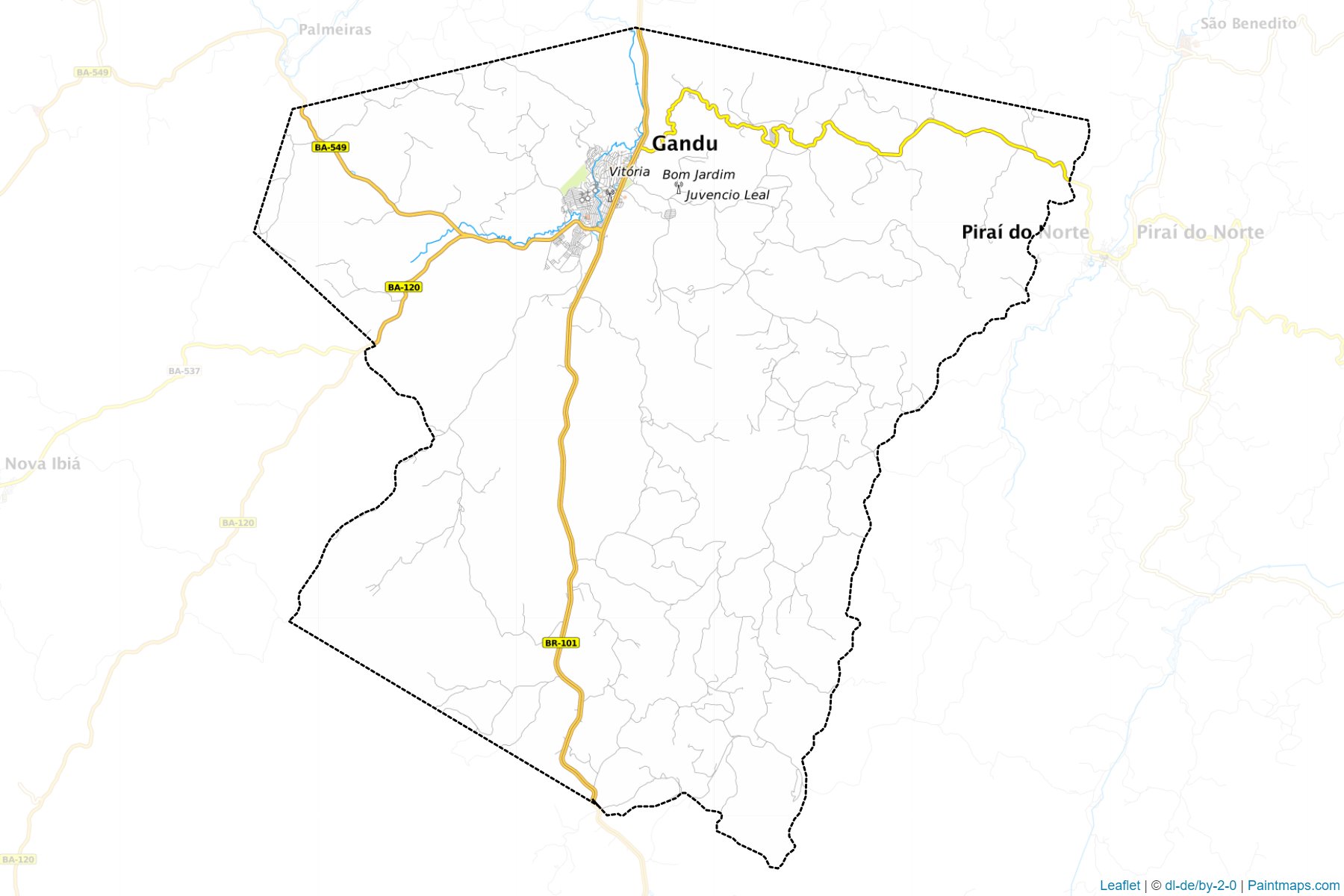 Gandu (Bahia) Map Cropping Samples-1