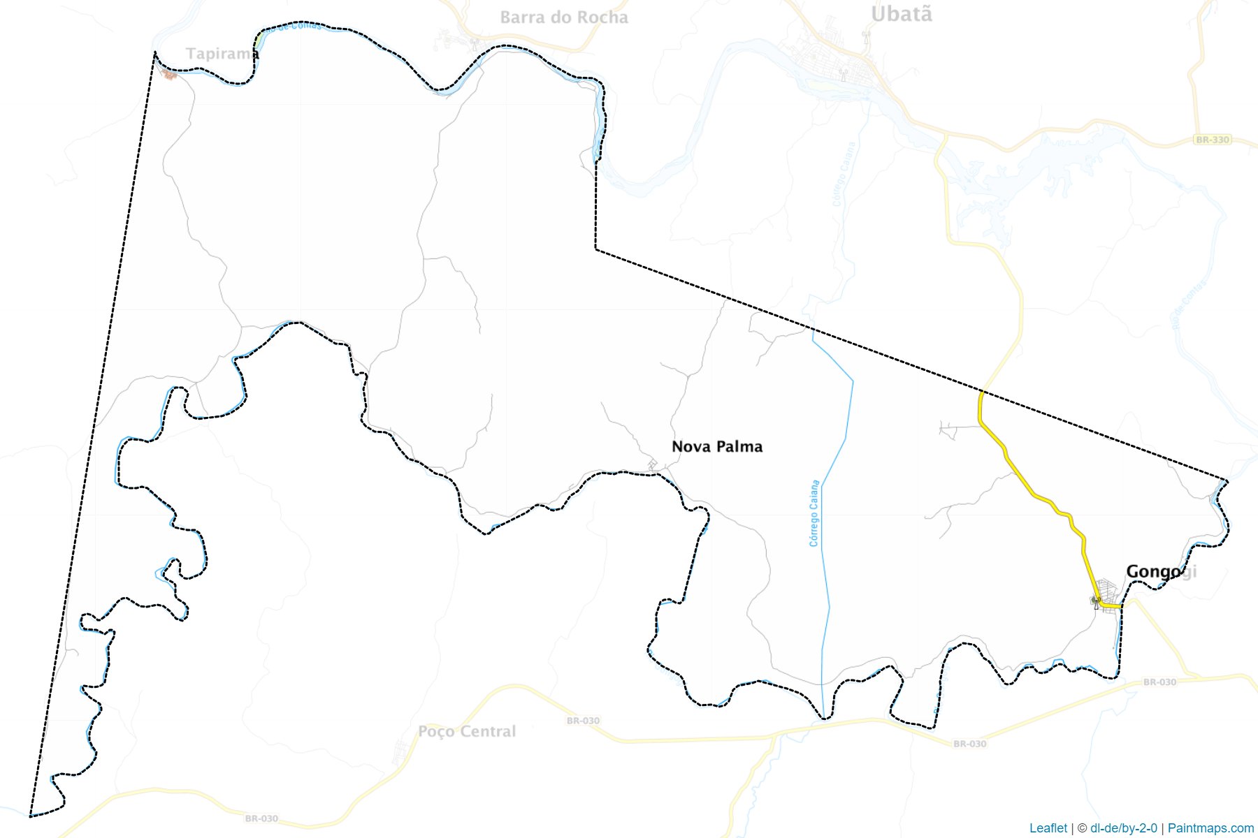 Gongogi (Bahia) Map Cropping Samples-1