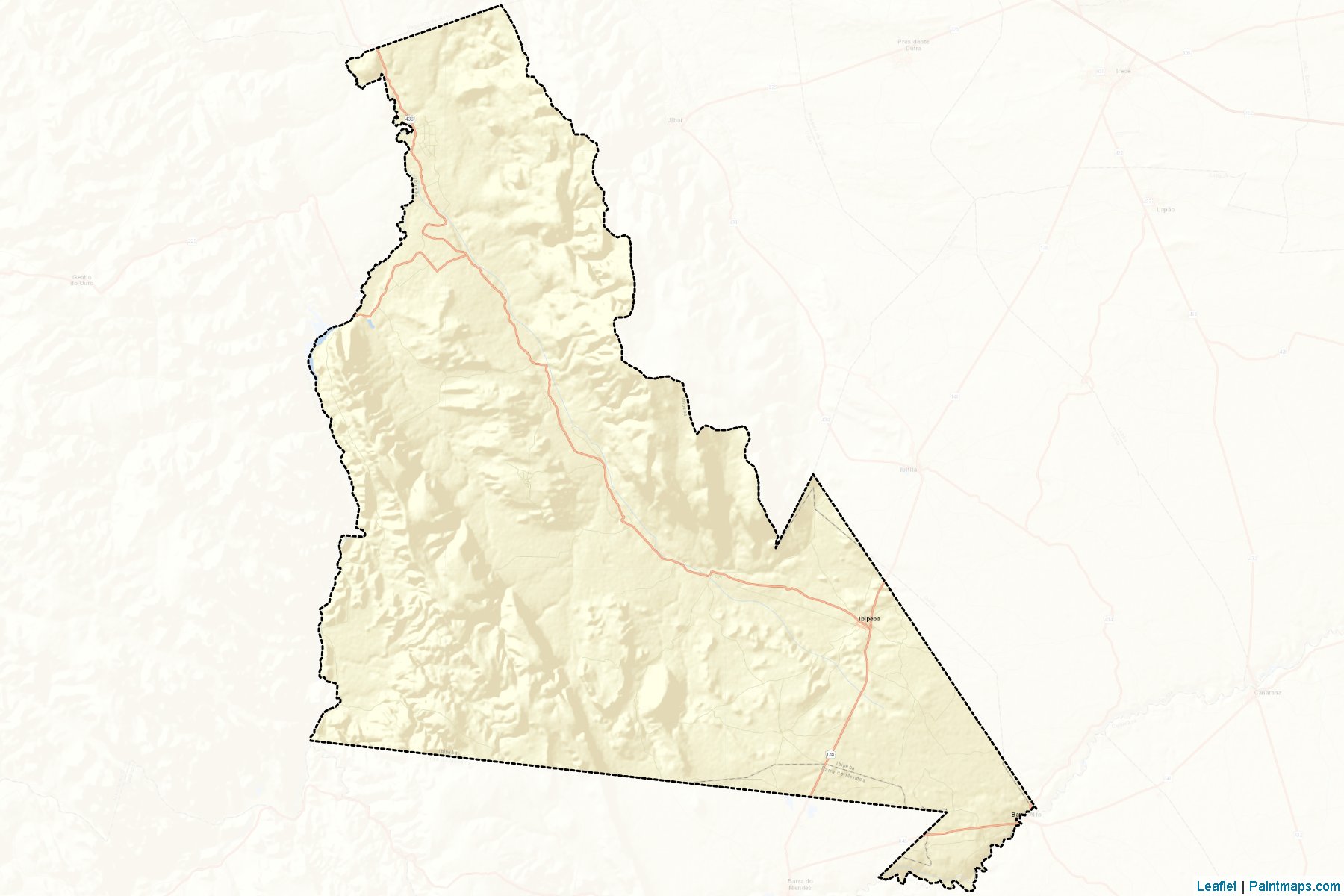 Muestras de recorte de mapas Ibipeba (Bahia)-2