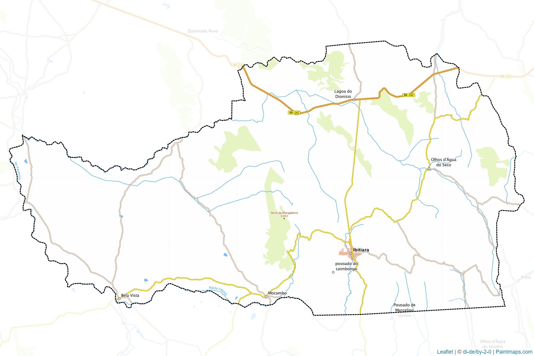 Muestras de recorte de mapas Ibitiara (Bahia)-1