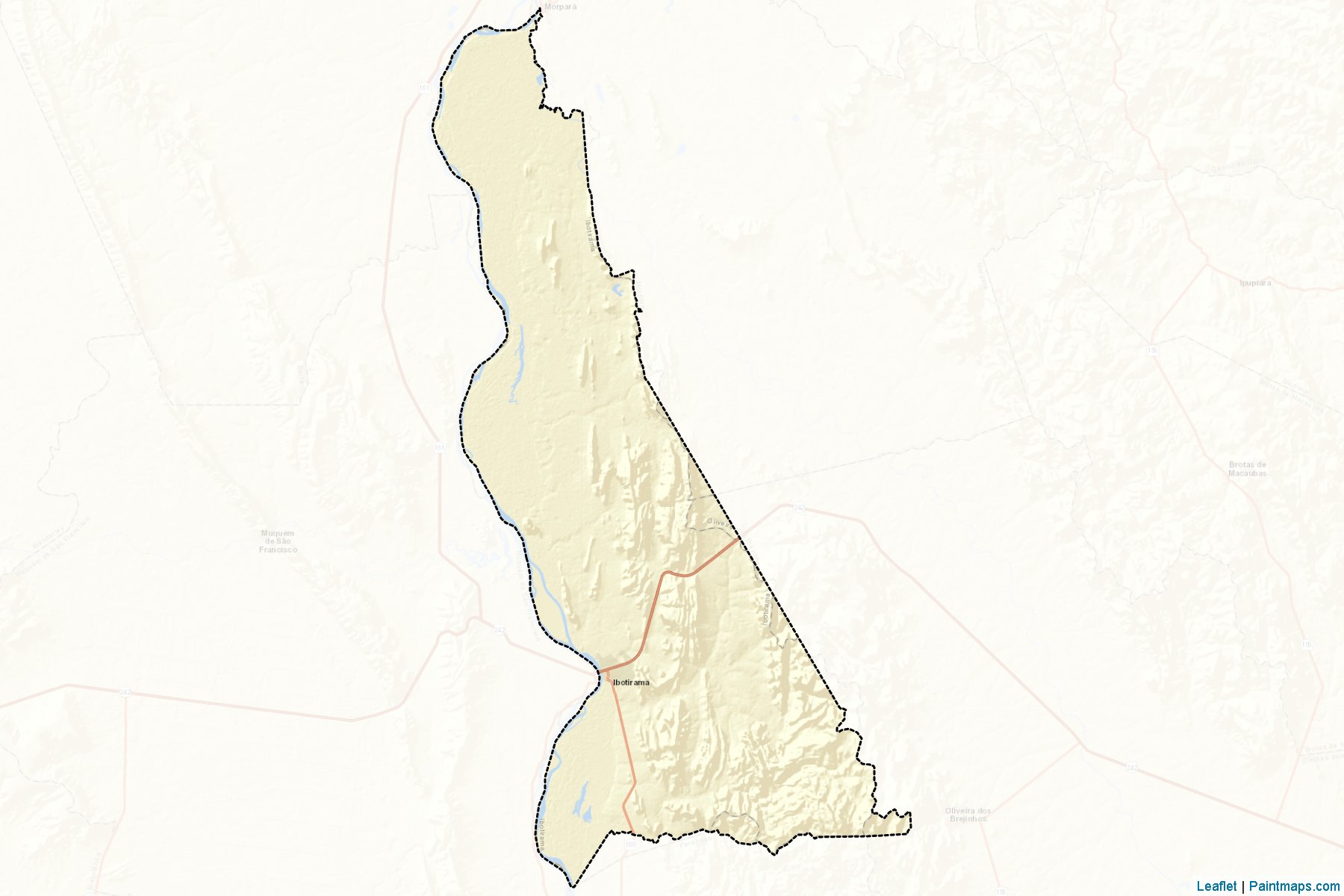 Ibotirama (Bahia) Haritası Örnekleri-2