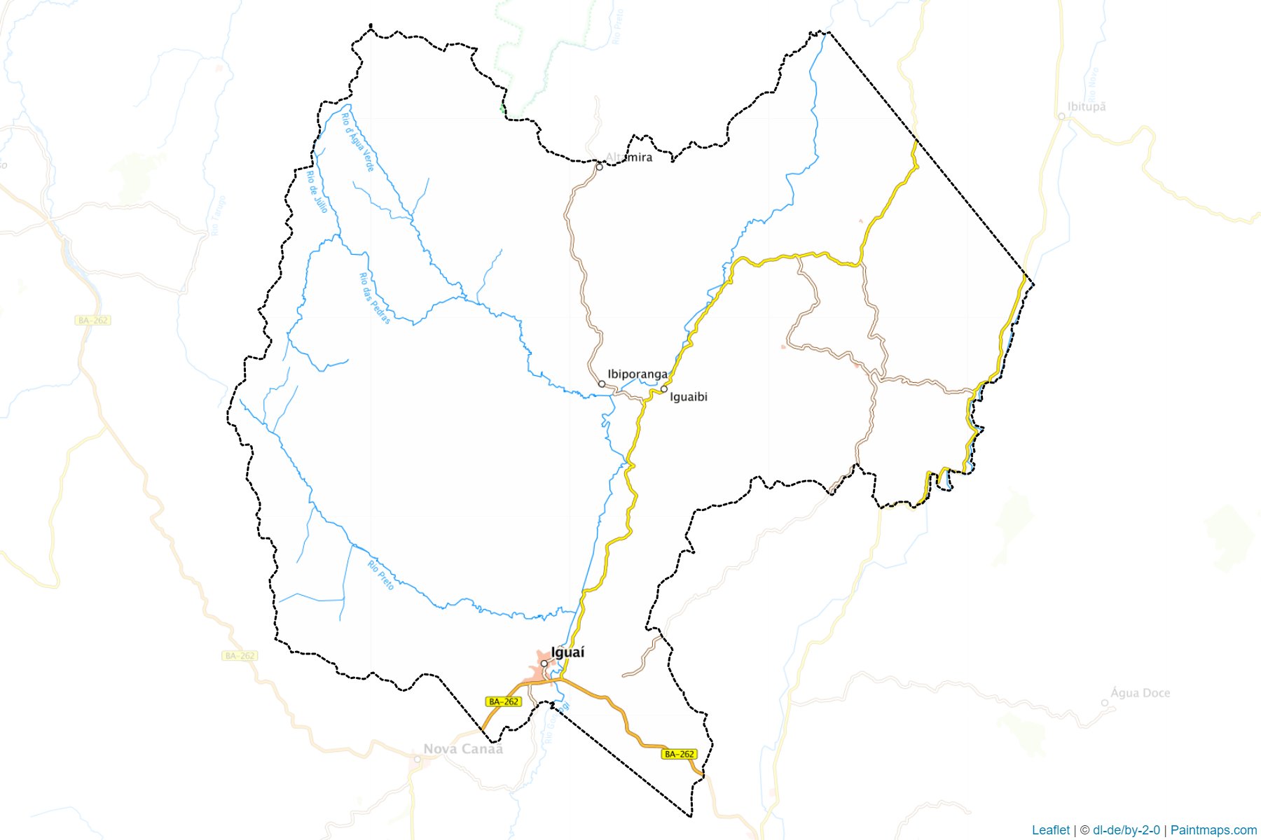 Muestras de recorte de mapas Iguai (Bahia)-1