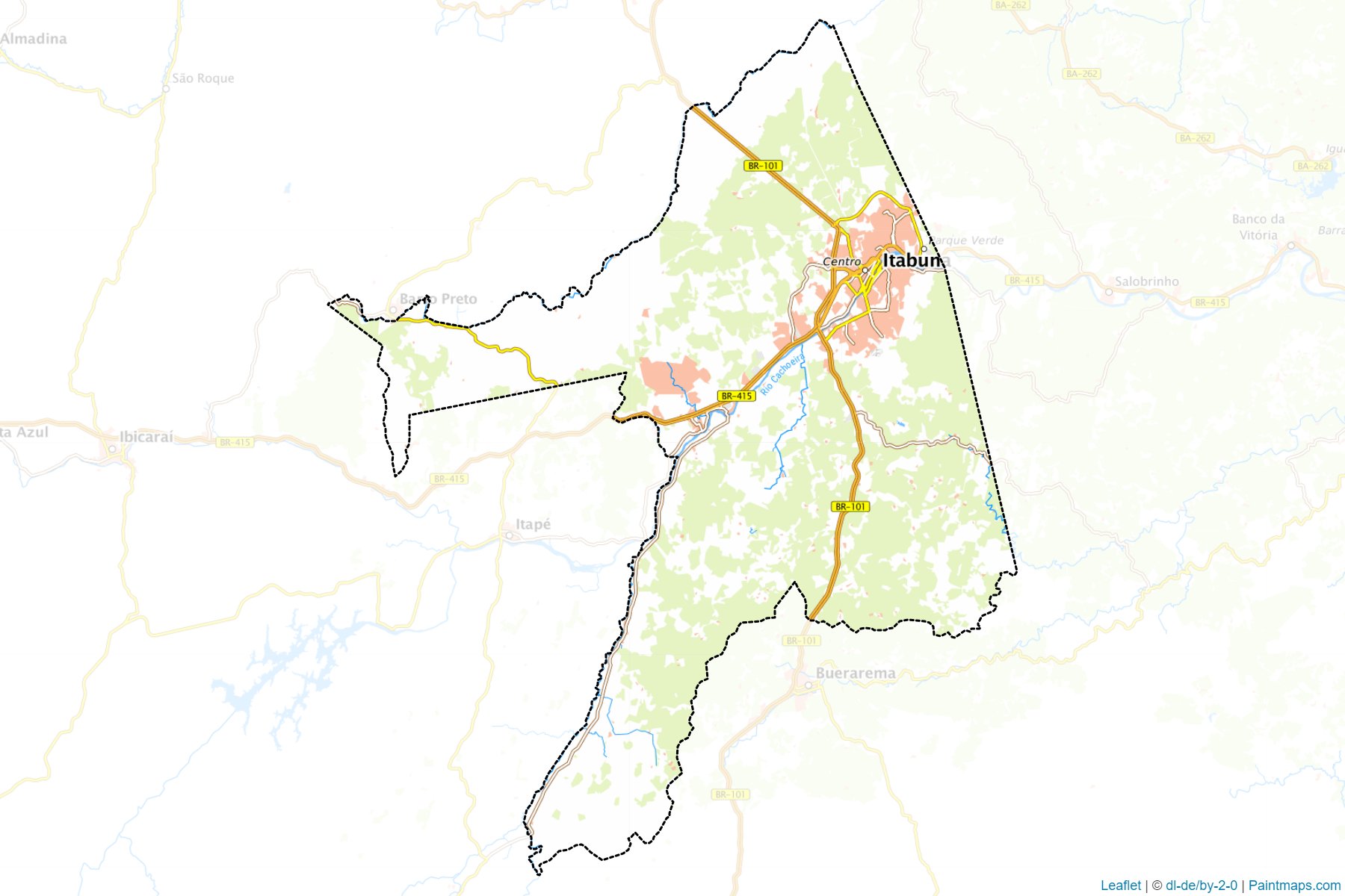 Muestras de recorte de mapas Itabuna (Bahia)-1