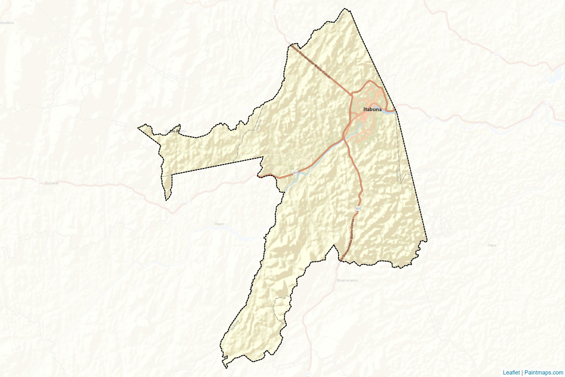 Muestras de recorte de mapas Itabuna (Bahia)-2