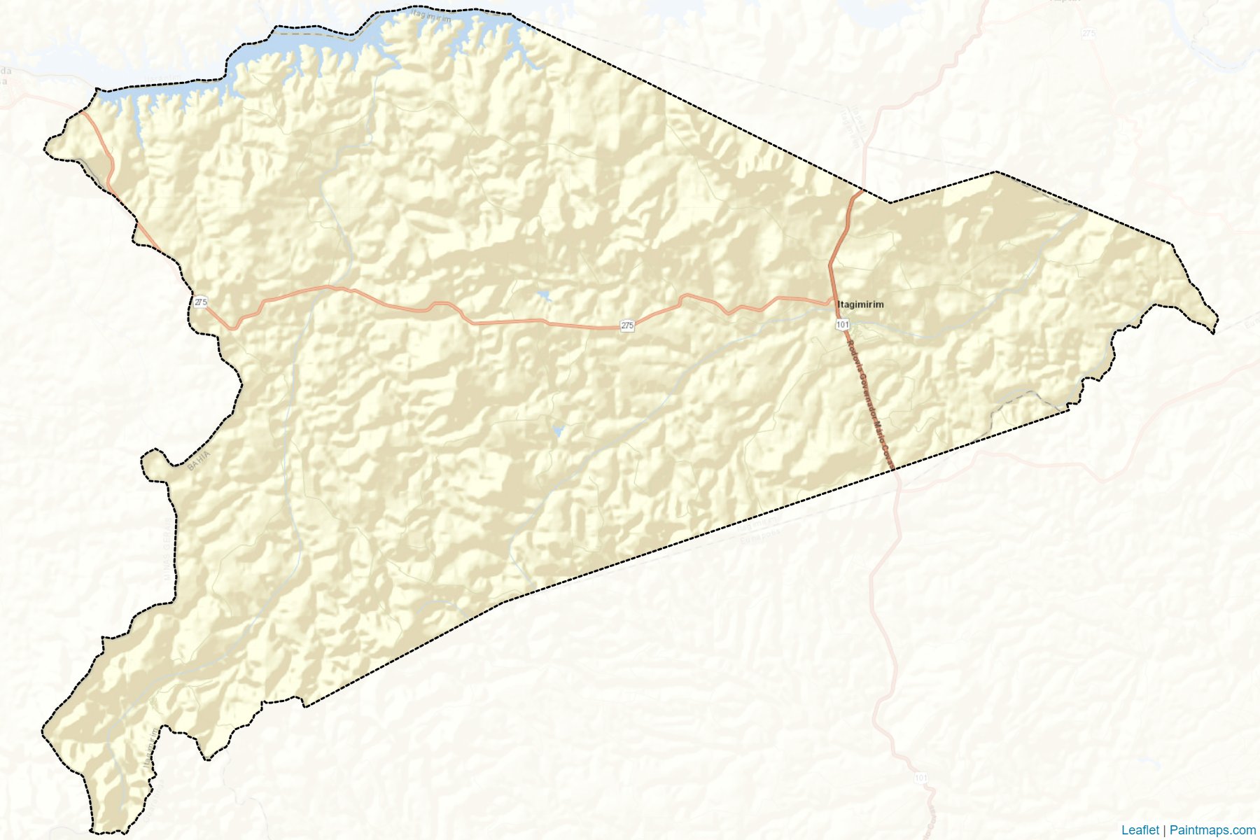 Muestras de recorte de mapas Itagimirim (Bahia)-2