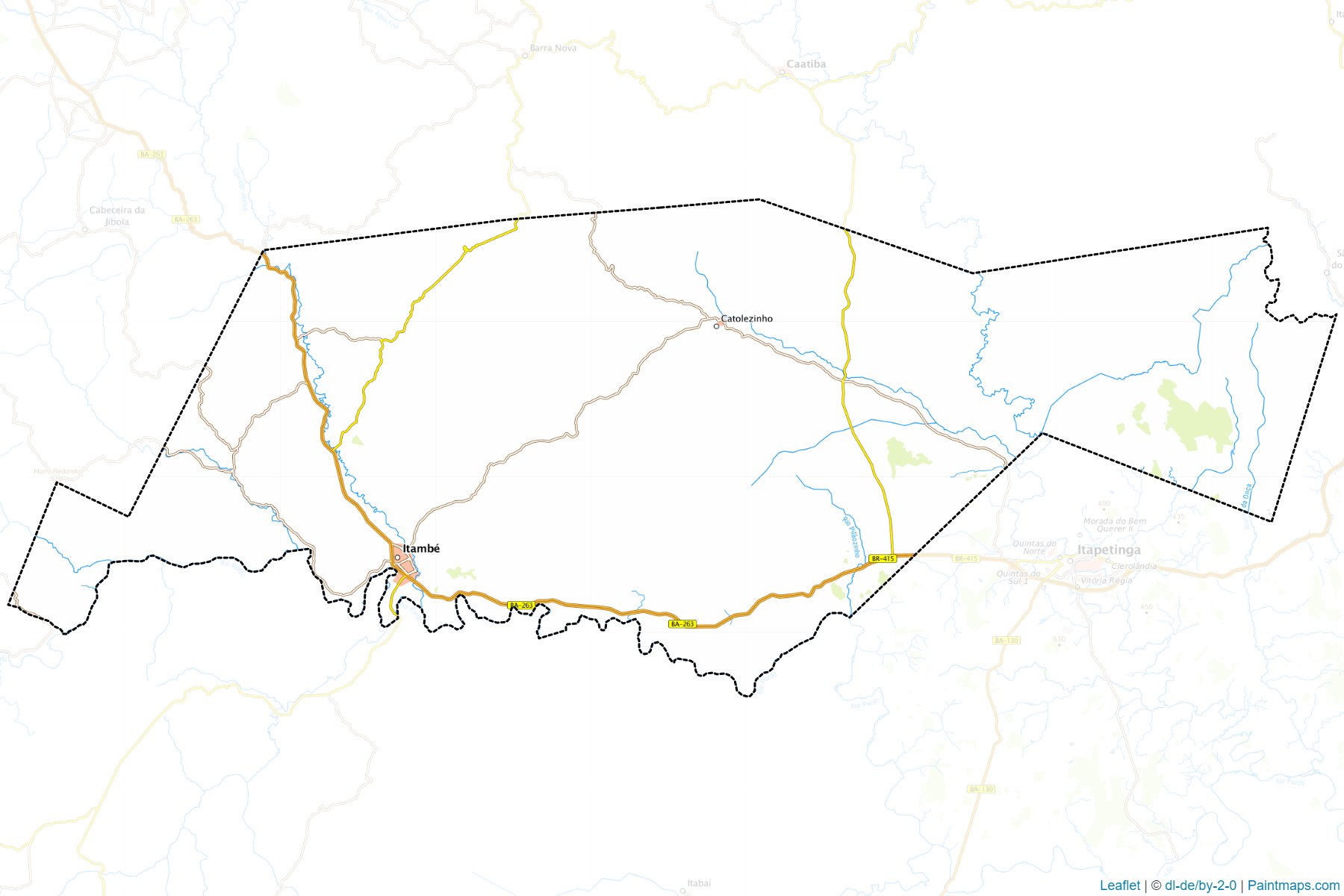 Itambe (Bahia) Map Cropping Samples-1