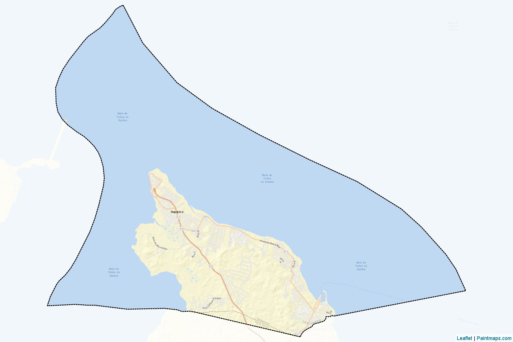 Muestras de recorte de mapas Itaparica (Bahia)-2