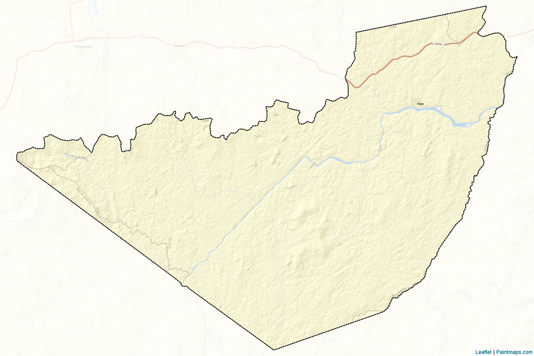 Muestras de recorte de mapas Itape (Bahia)-2