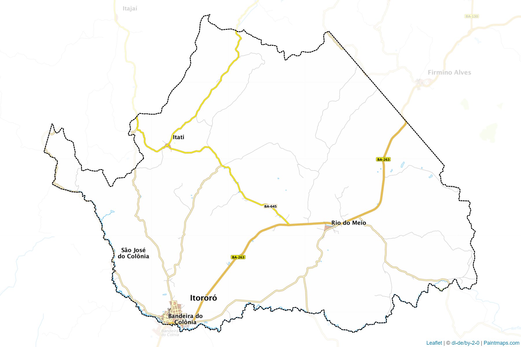 Muestras de recorte de mapas Itororo (Bahia)-1