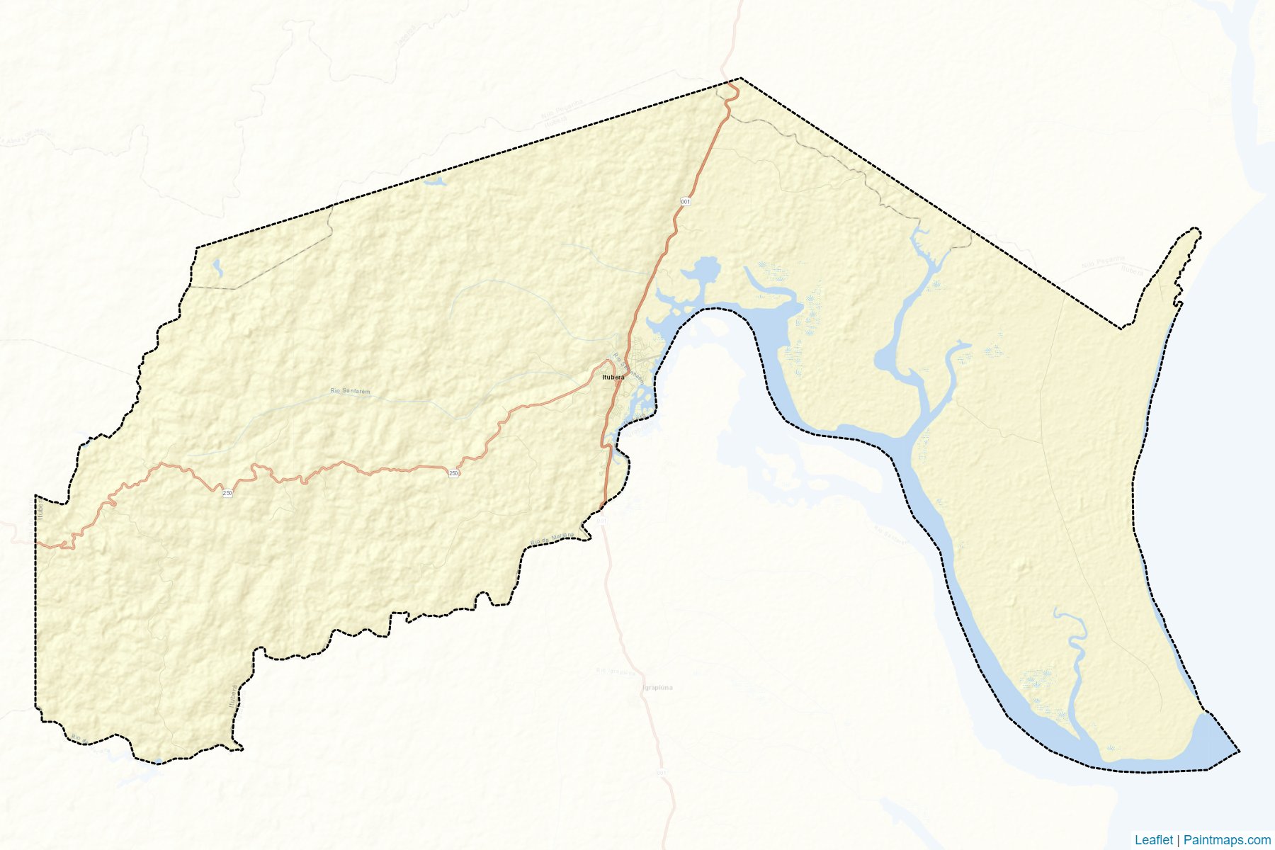 Muestras de recorte de mapas Itubera (Bahia)-2