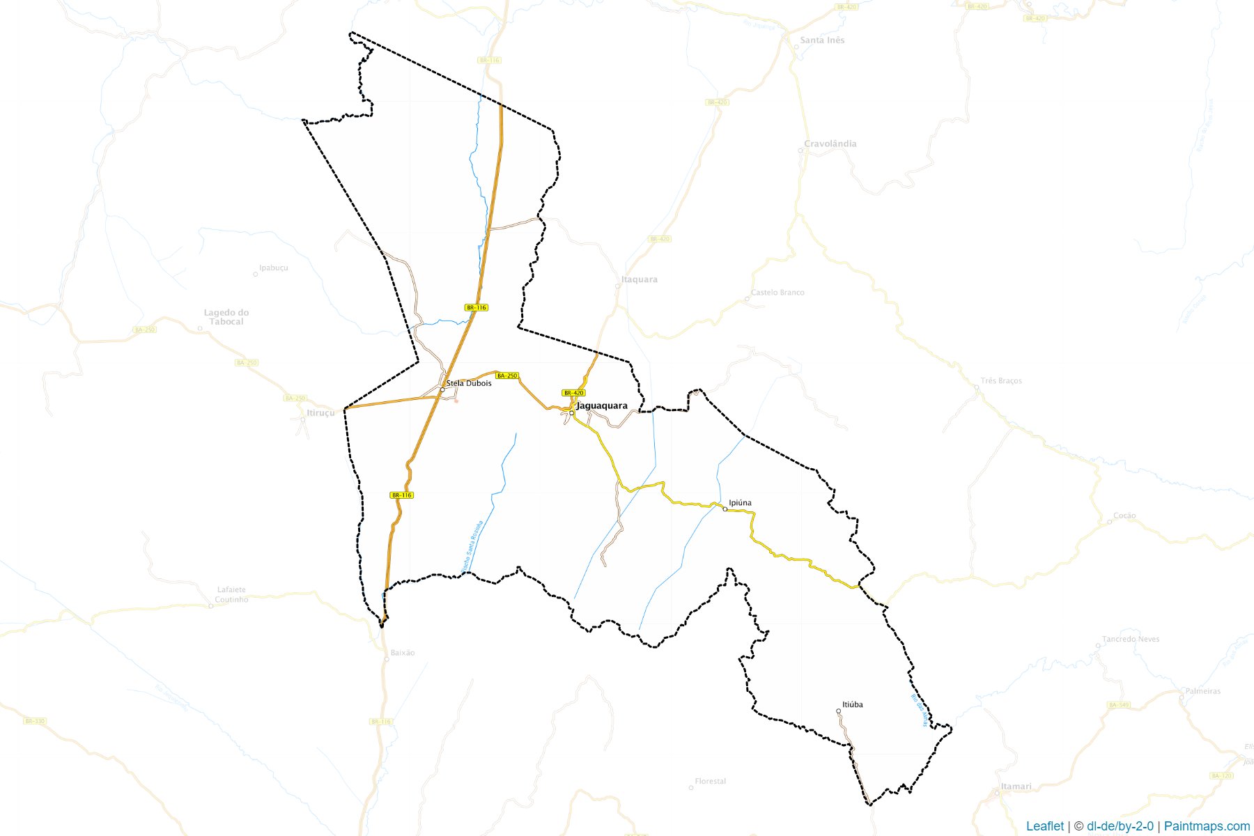 Muestras de recorte de mapas Jaguaquara (Bahia)-1