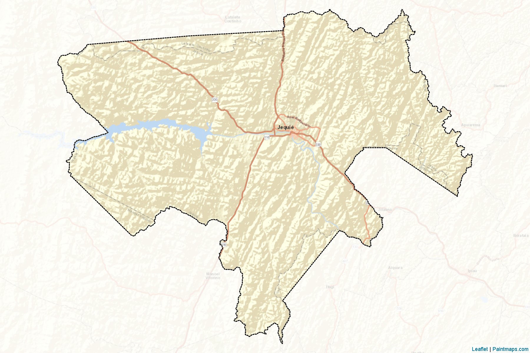 Muestras de recorte de mapas Jequie (Bahia)-2