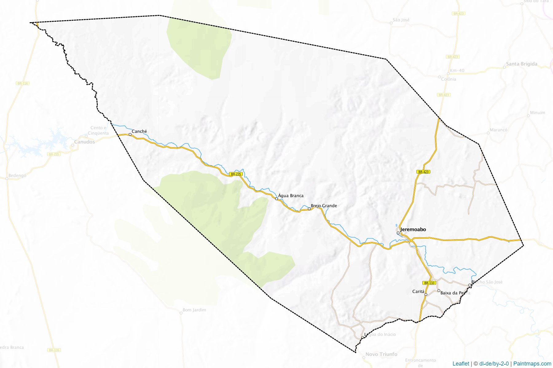 Muestras de recorte de mapas Jeremoabo (Bahia)-1