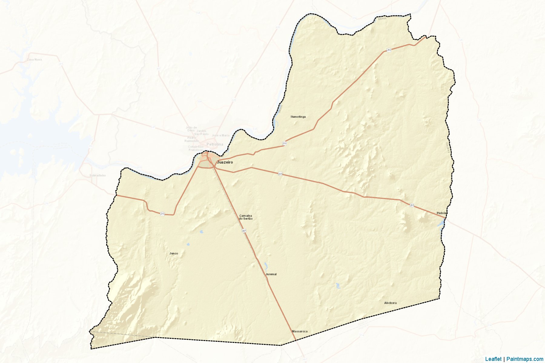 Muestras de recorte de mapas Juazeiro (Bahia)-2