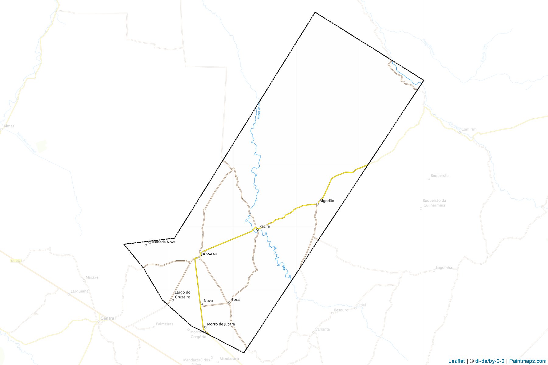 Muestras de recorte de mapas Jussara (Bahia)-1