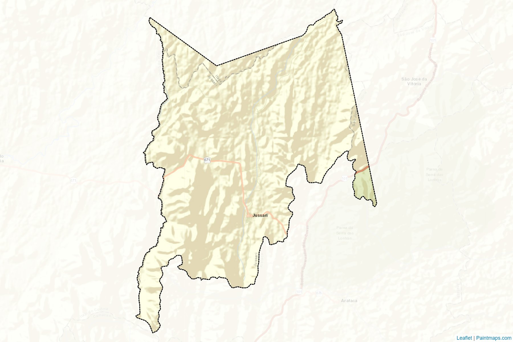 Muestras de recorte de mapas Jussari (Bahia)-2