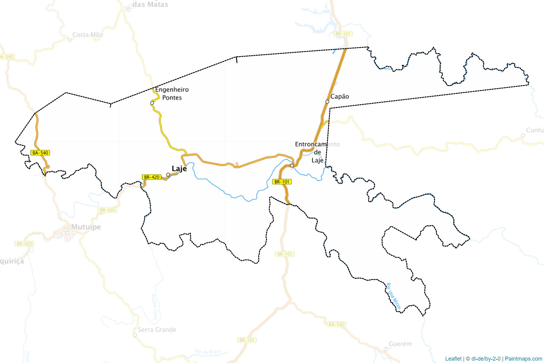 Muestras de recorte de mapas Laje (Bahia)-1