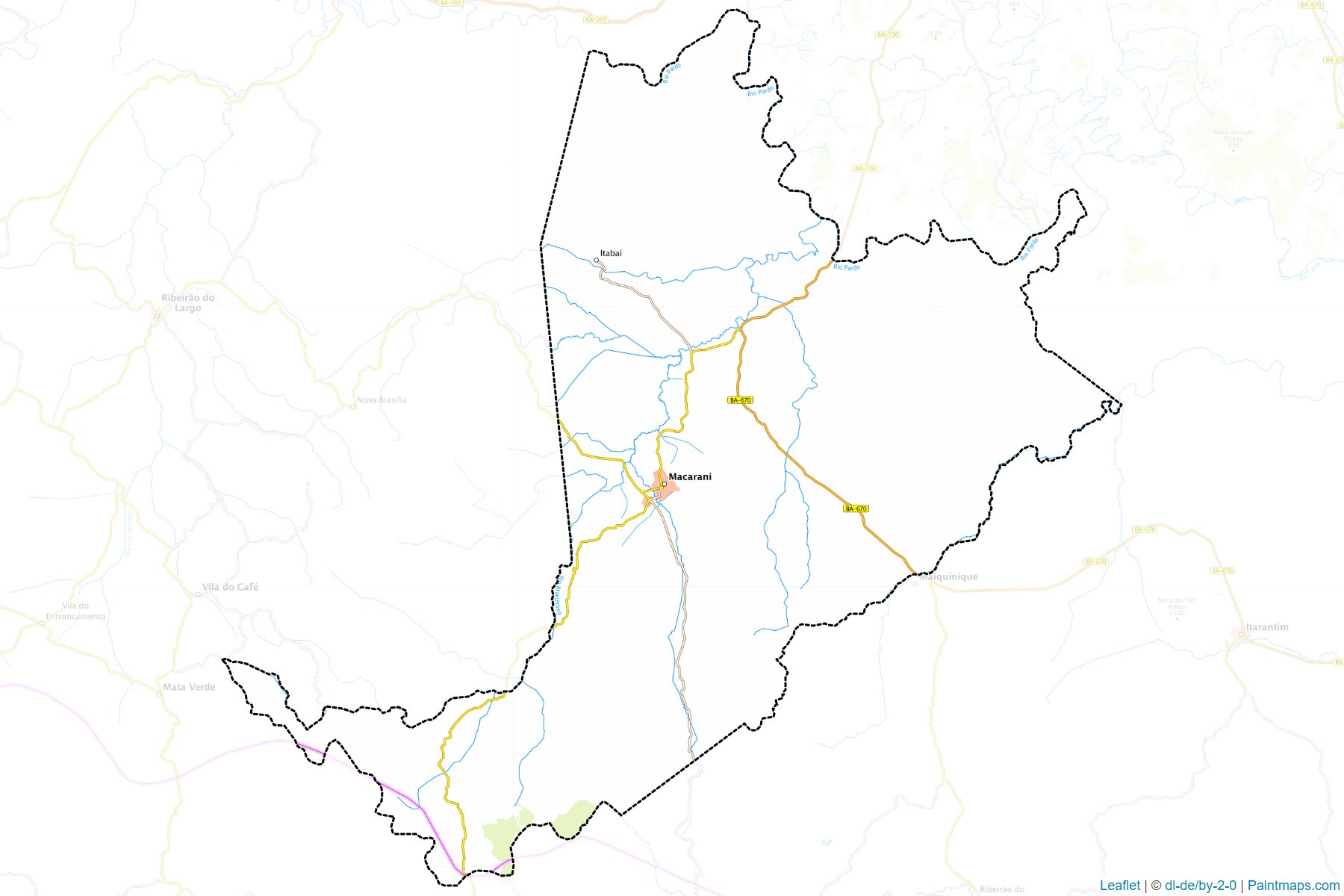 Muestras de recorte de mapas Macarani (Bahia)-1