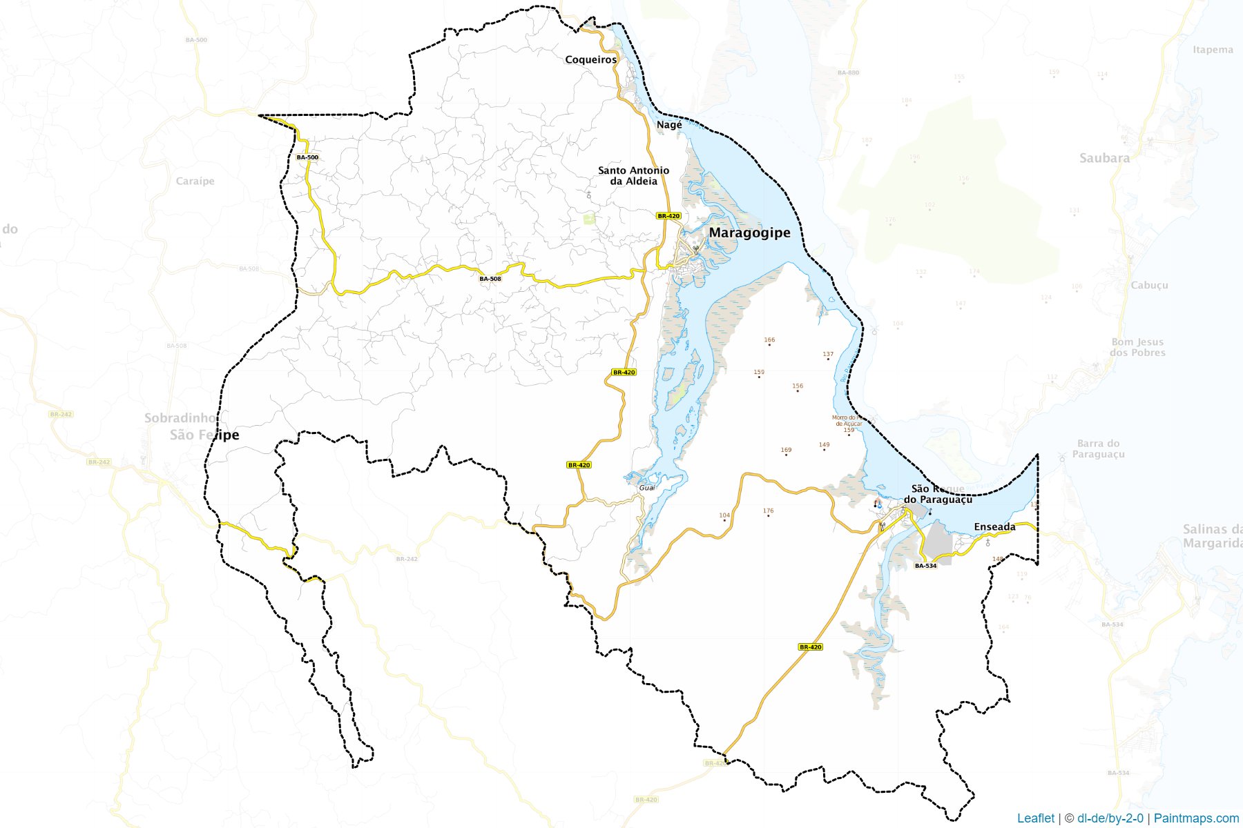 Muestras de recorte de mapas Maragogipe (Bahia)-1