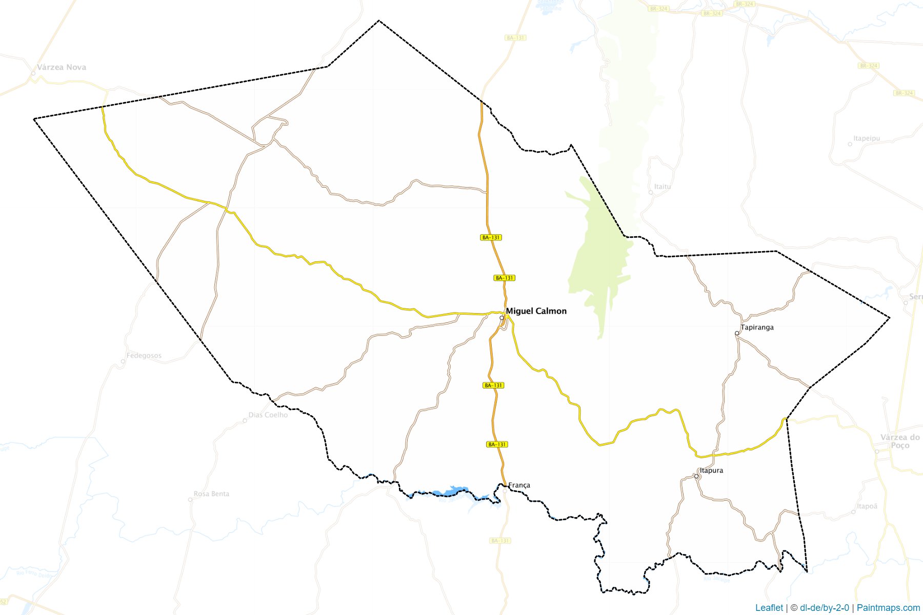 Muestras de recorte de mapas Miguel Calmon (Bahia)-1