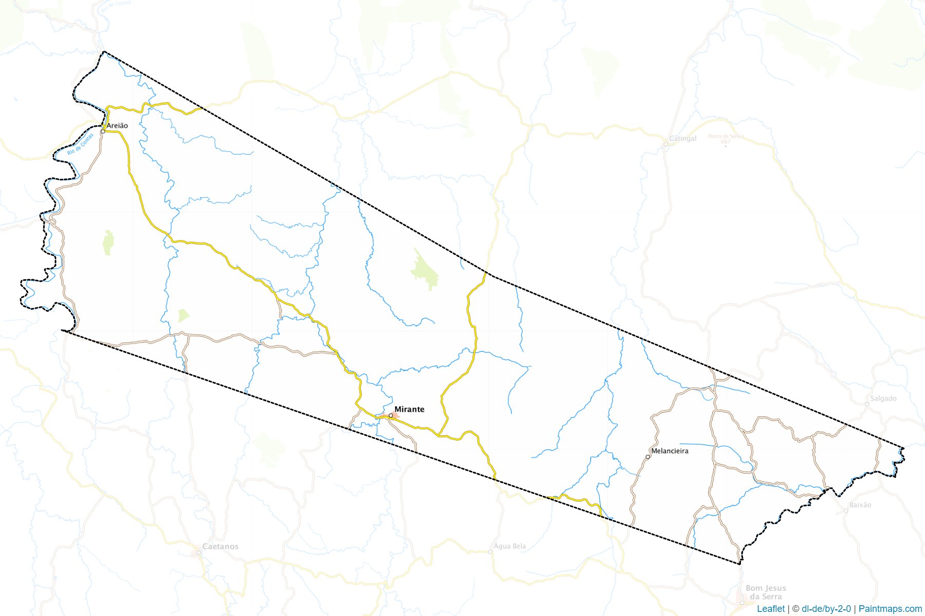 Muestras de recorte de mapas Mirante (Bahia)-1