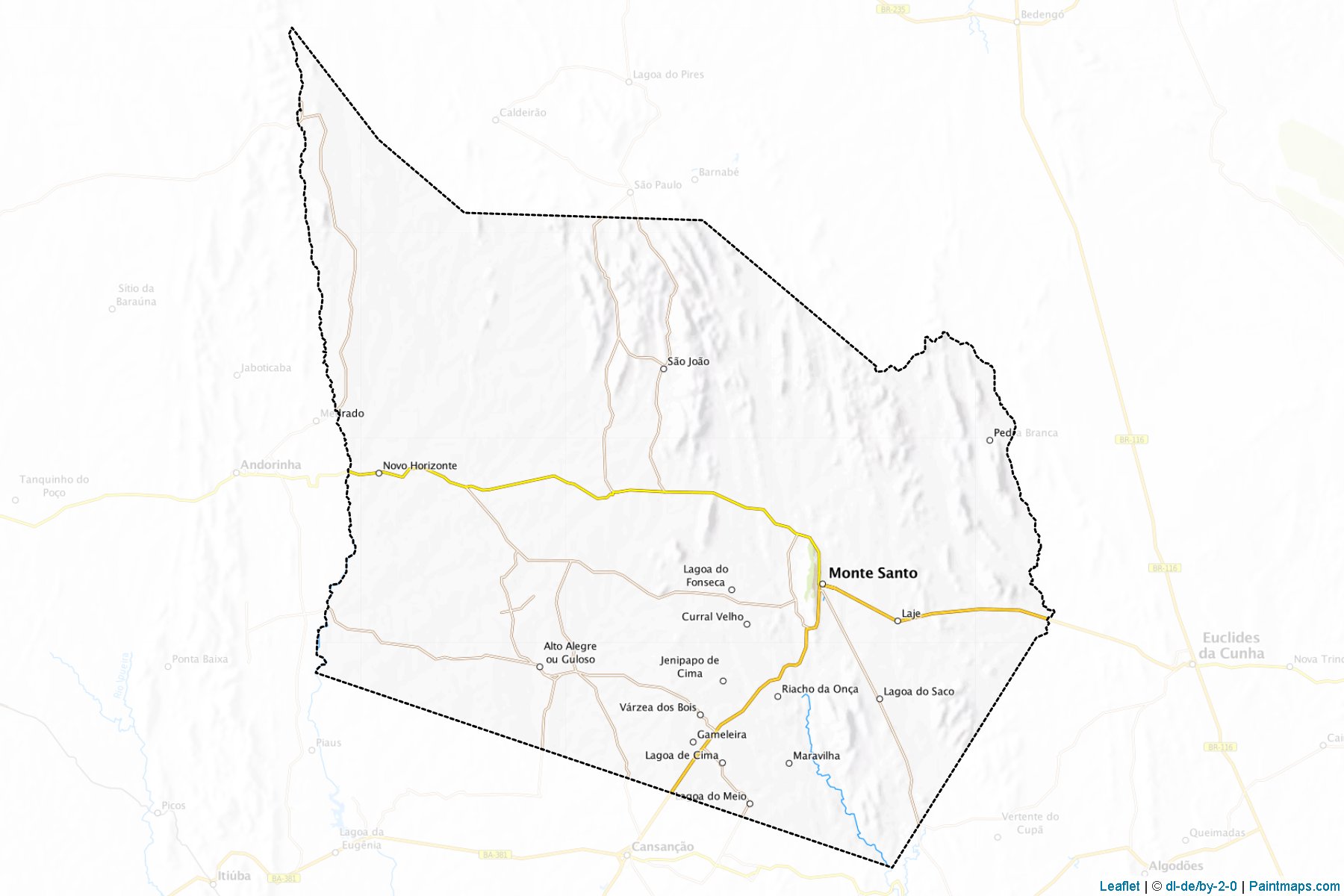 Muestras de recorte de mapas Monte Santo (Bahia)-1