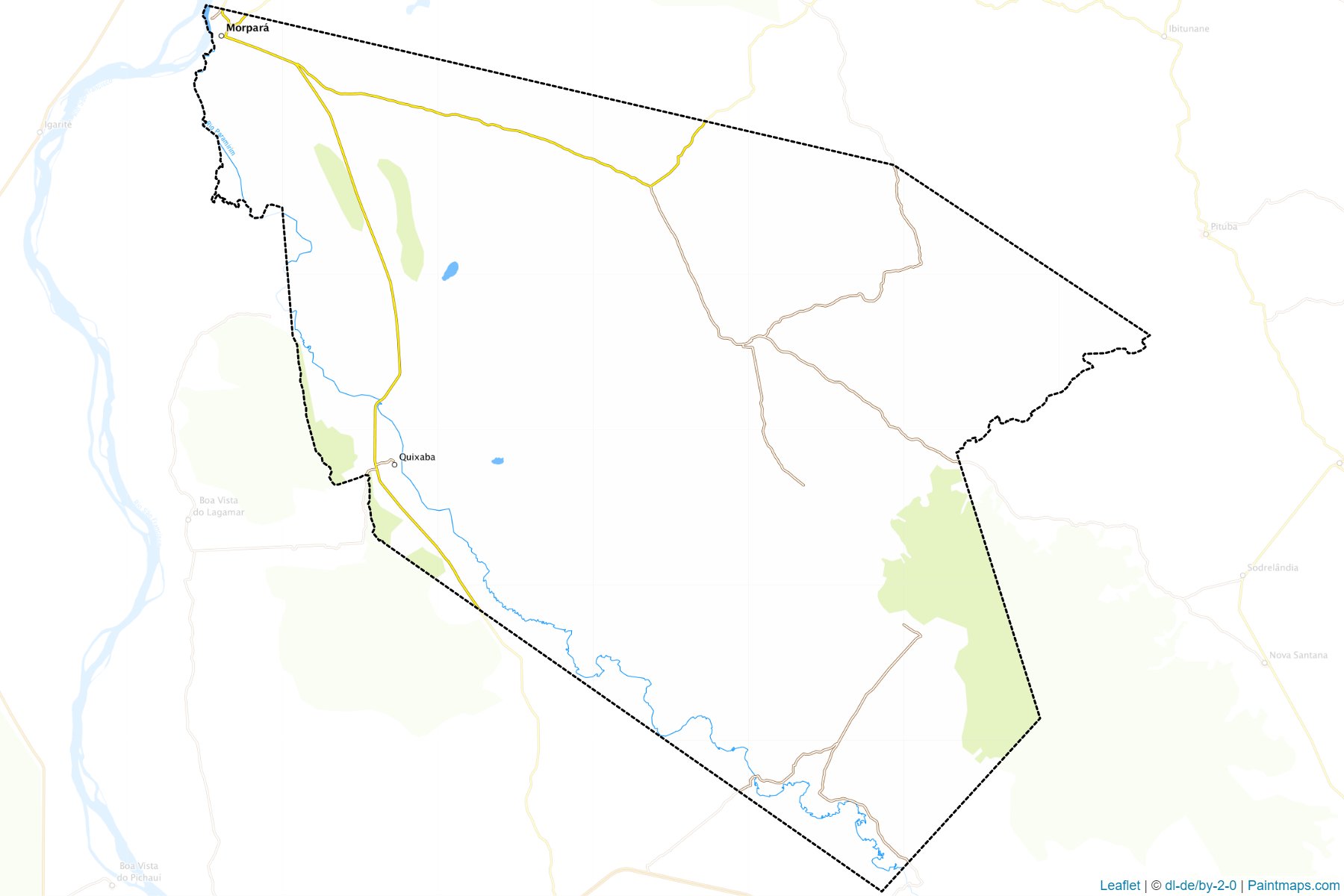 Muestras de recorte de mapas Morpara (Bahia)-1