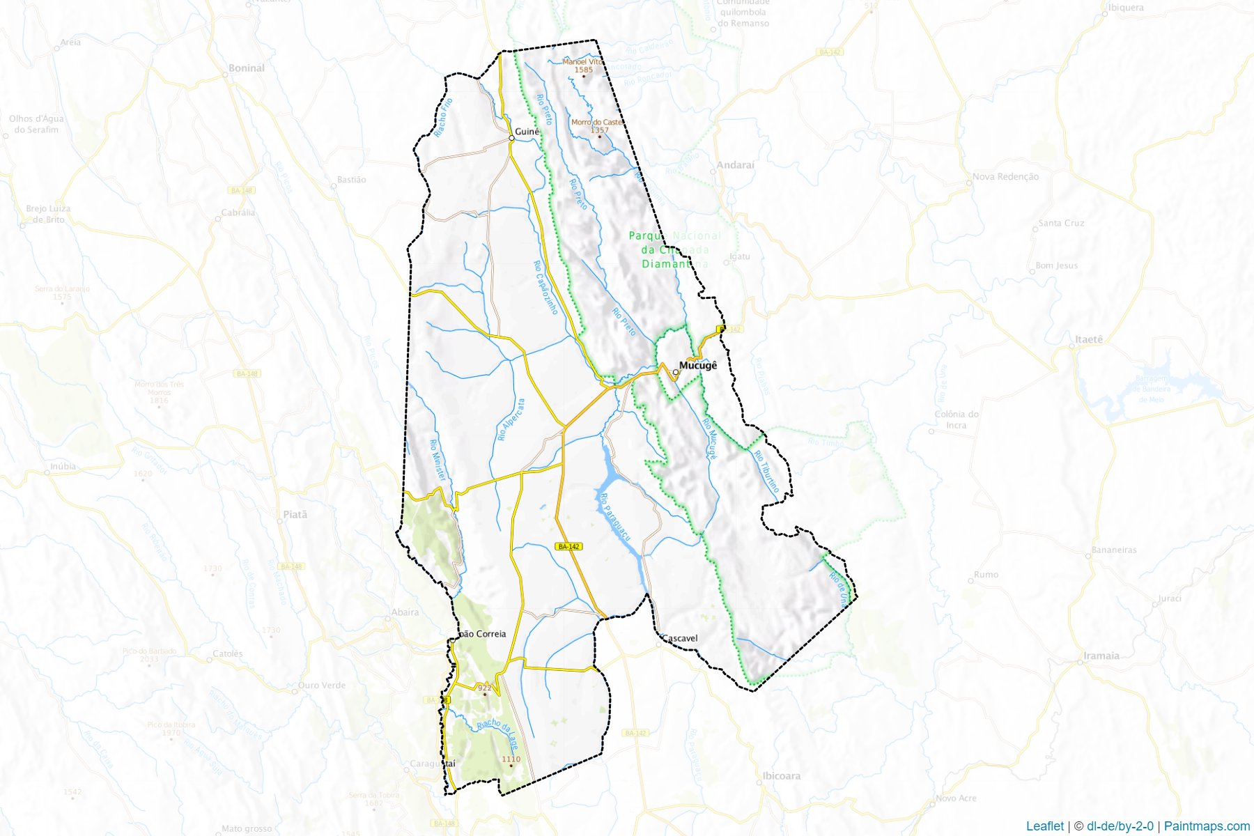 Muestras de recorte de mapas Mucuge (Bahia)-1