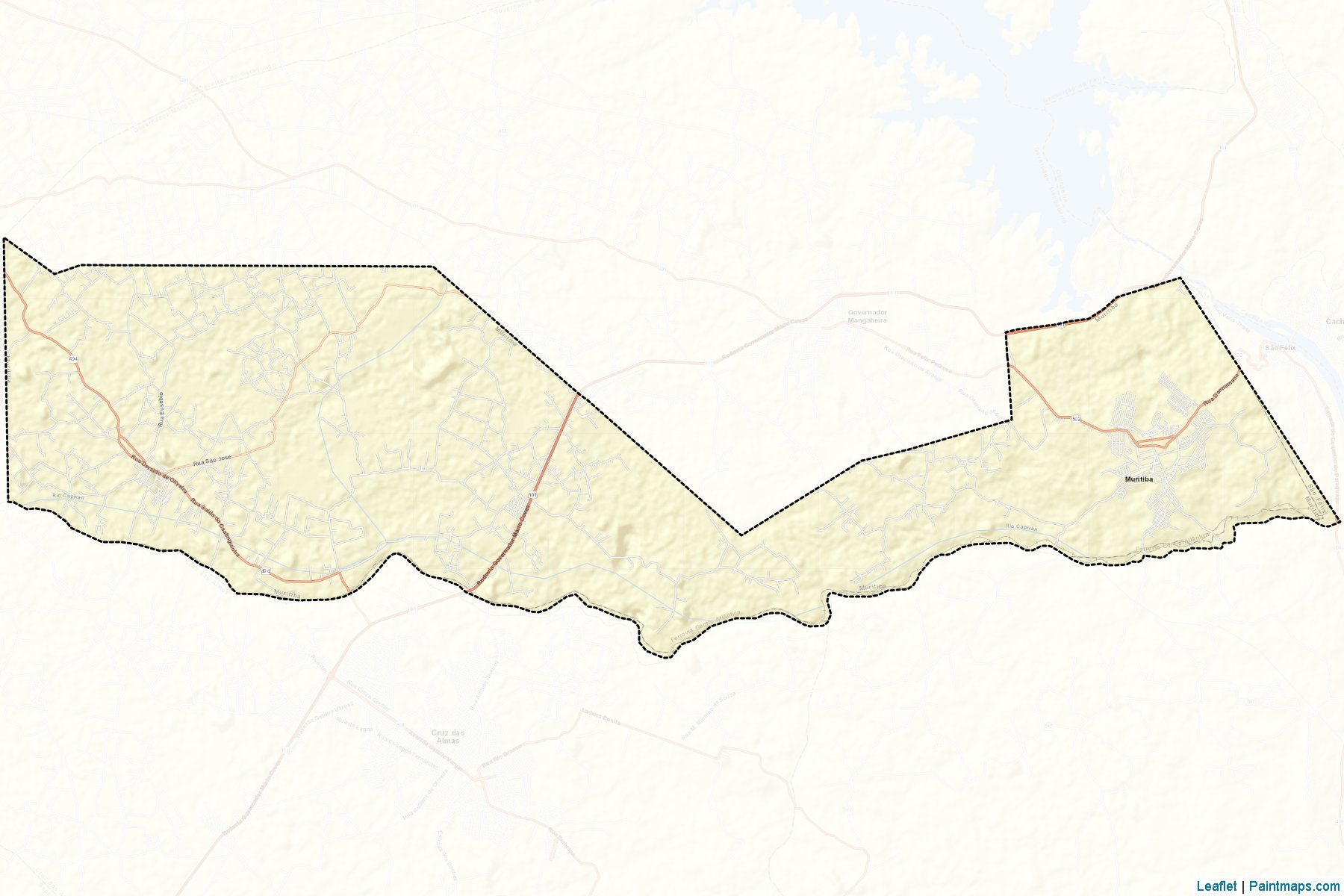 Muestras de recorte de mapas Muritiba (Bahia)-2