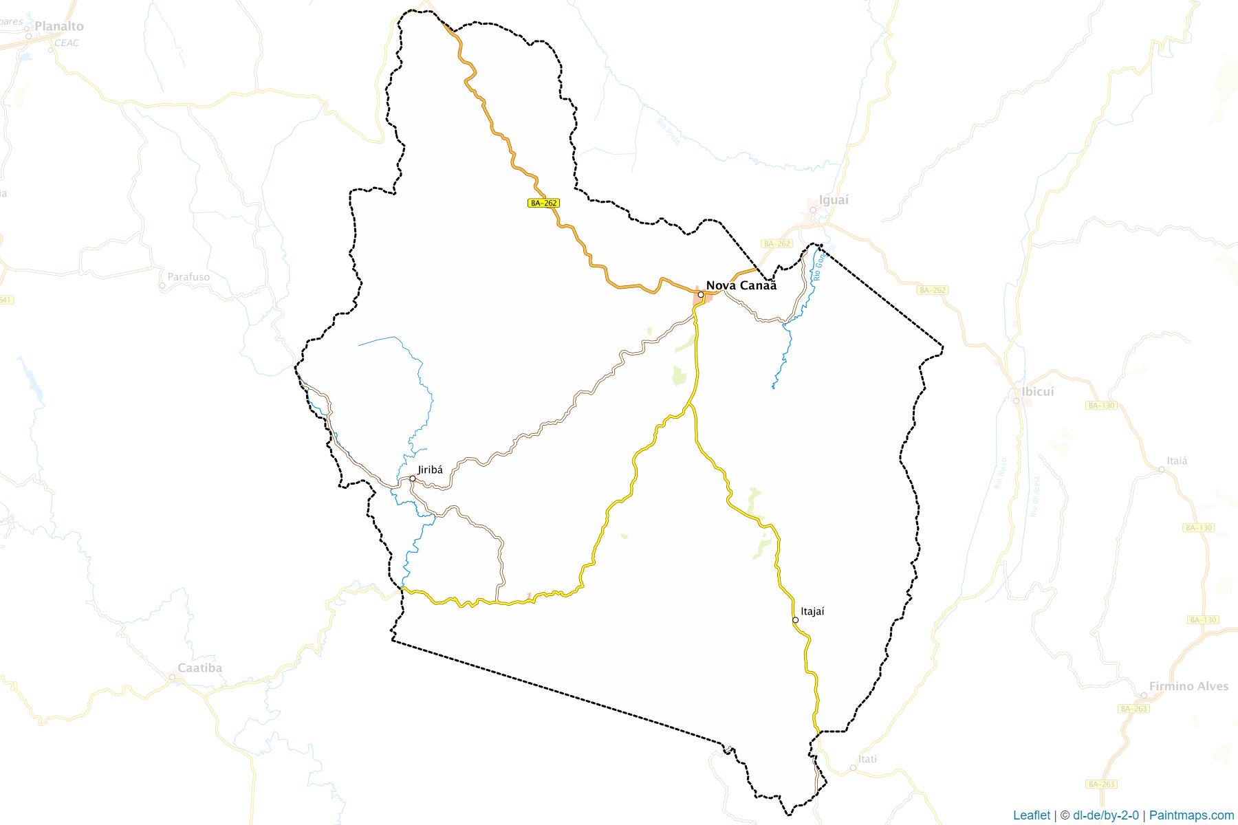 Nova Canaa (Bahia) Map Cropping Samples-1