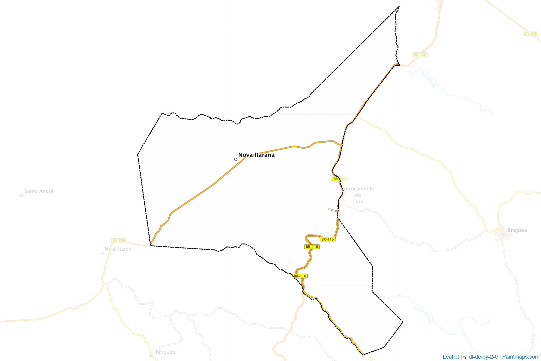 Muestras de recorte de mapas Nova Itarana (Bahia)-1