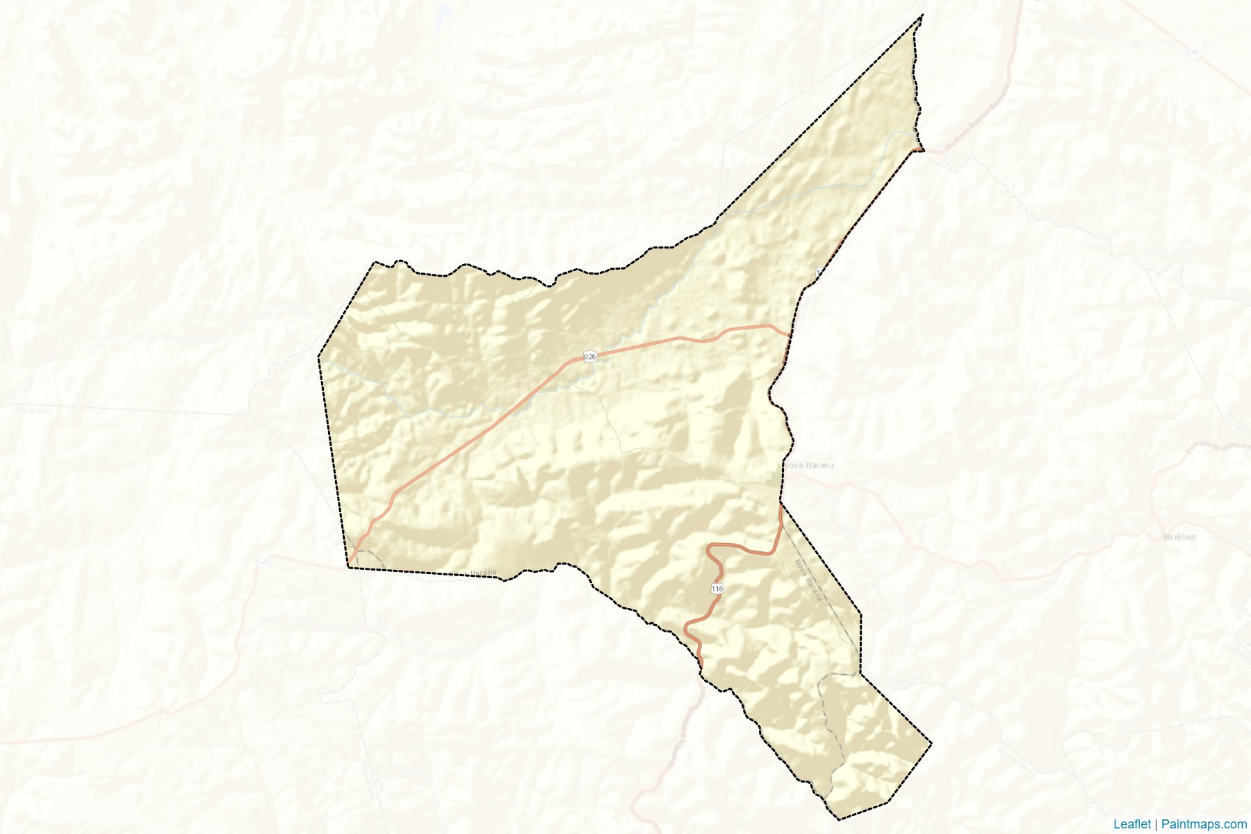 Muestras de recorte de mapas Nova Itarana (Bahia)-2