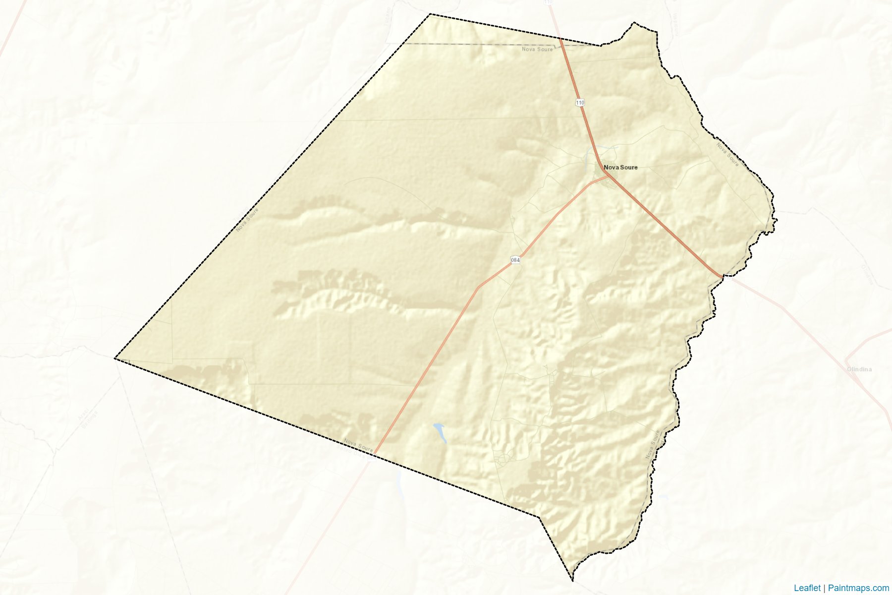 Muestras de recorte de mapas Nova Soure (Bahia)-2