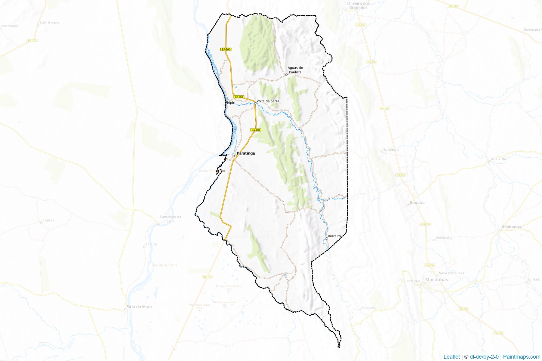 Muestras de recorte de mapas Paratinga (Bahia)-1