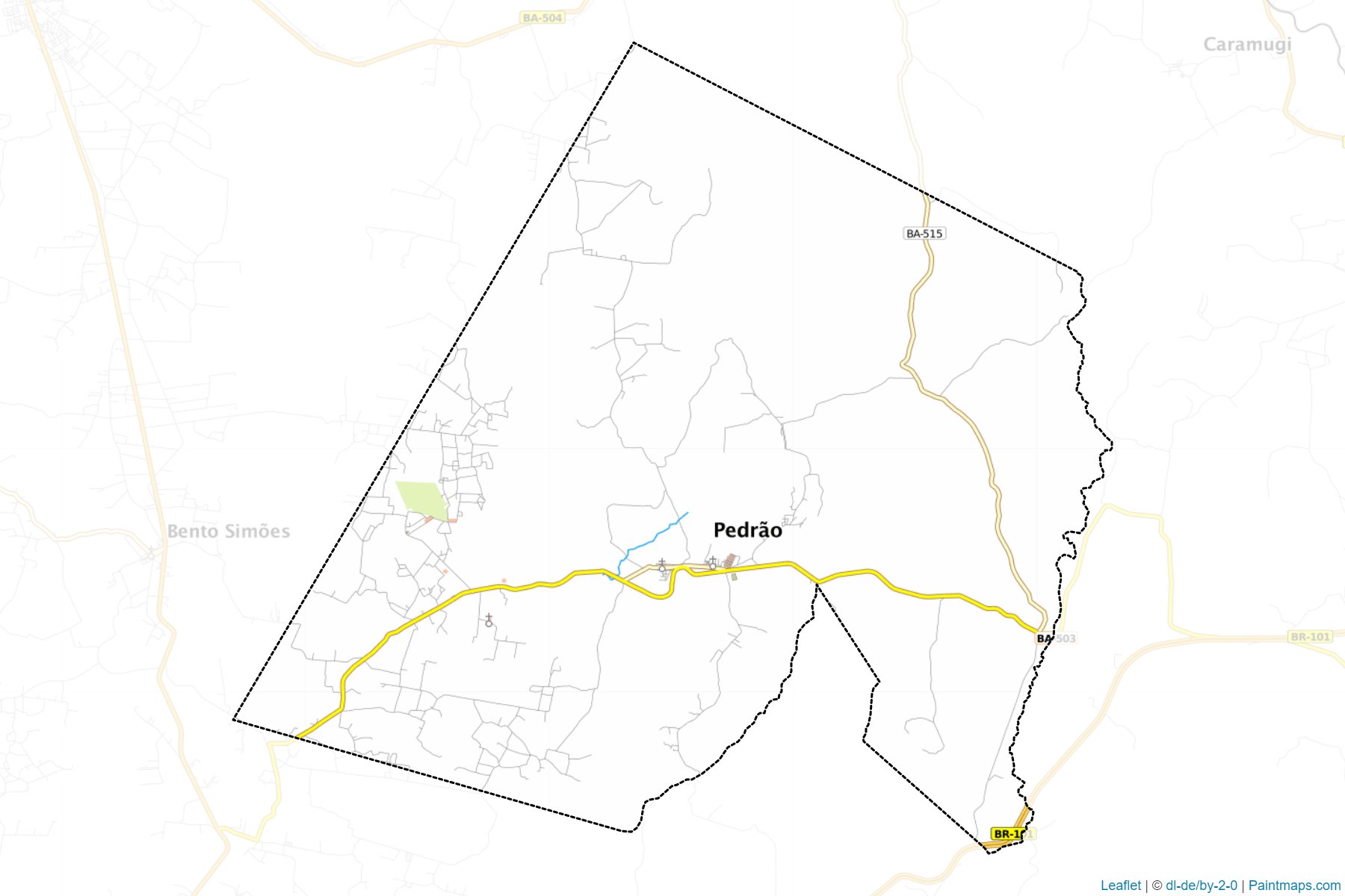 Muestras de recorte de mapas Pedrao (Bahia)-1