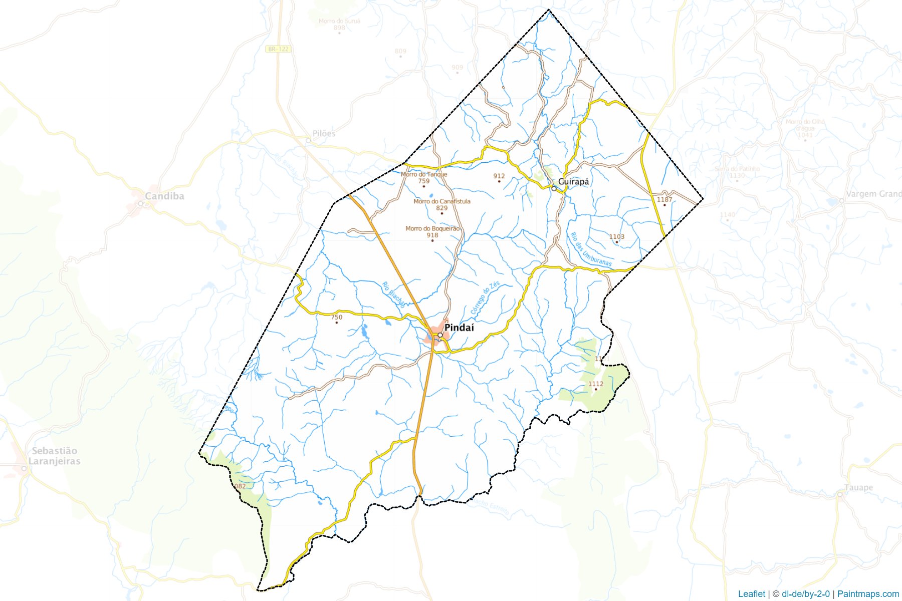 Muestras de recorte de mapas Pindai (Bahia)-1