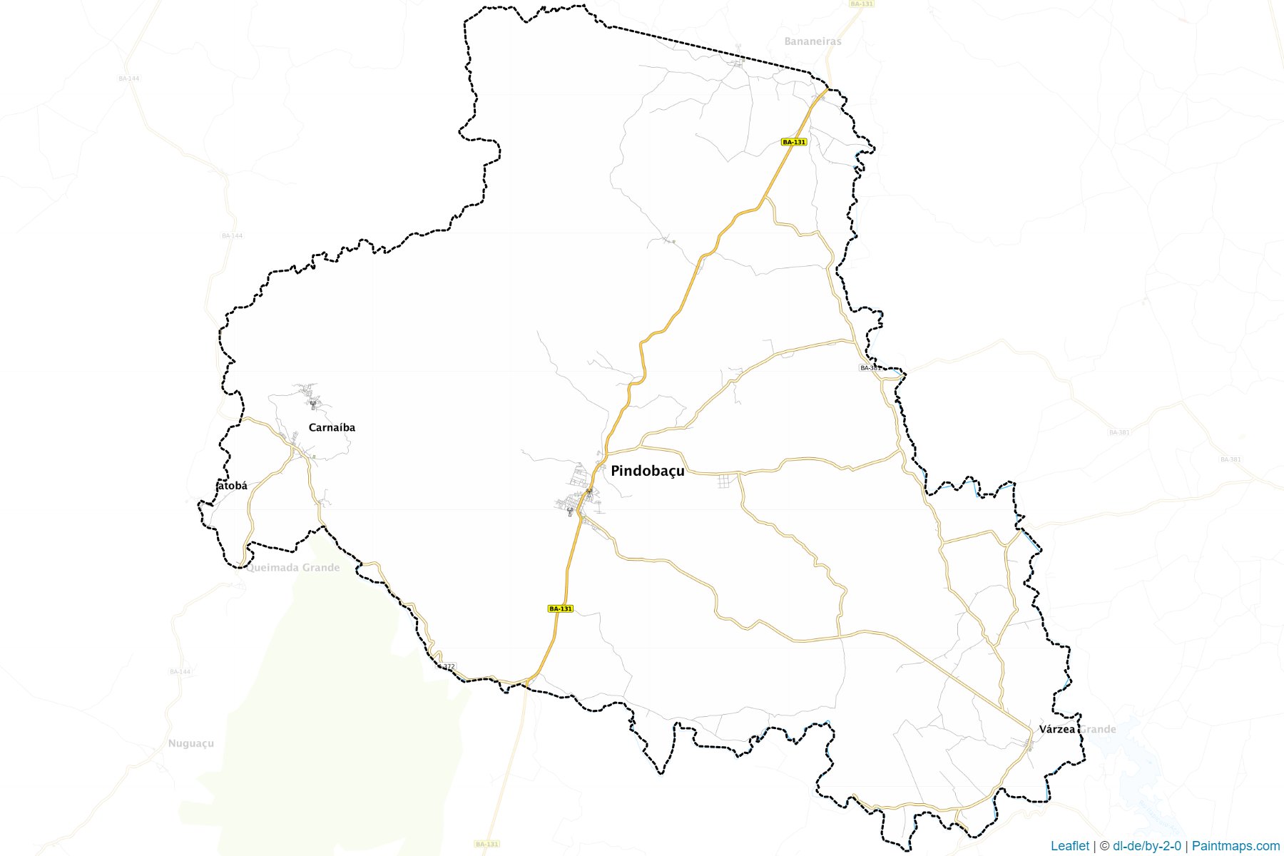 Muestras de recorte de mapas Pindobacu (Bahia)-1