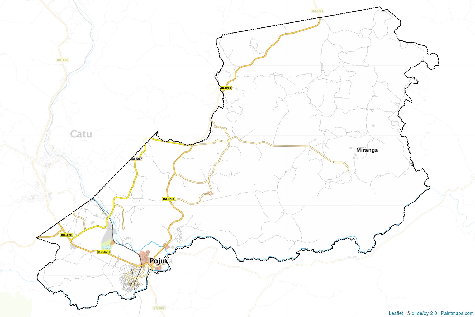 Muestras de recorte de mapas Pojuca (Bahia)-1