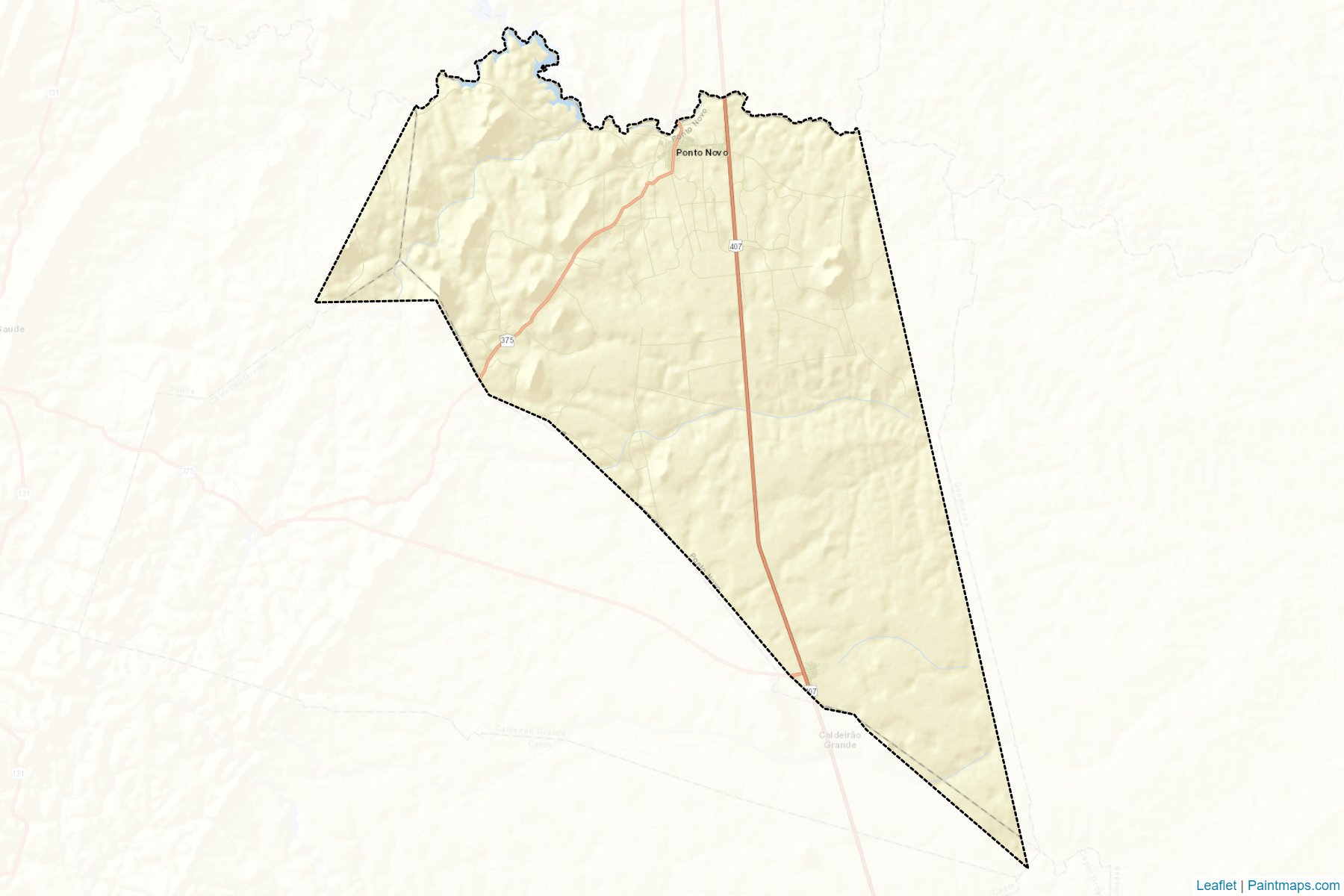 Muestras de recorte de mapas Ponto Novo (Bahia)-2