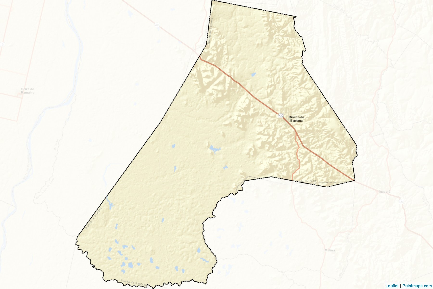 Muestras de recorte de mapas Riacho de Santana (Bahia)-2