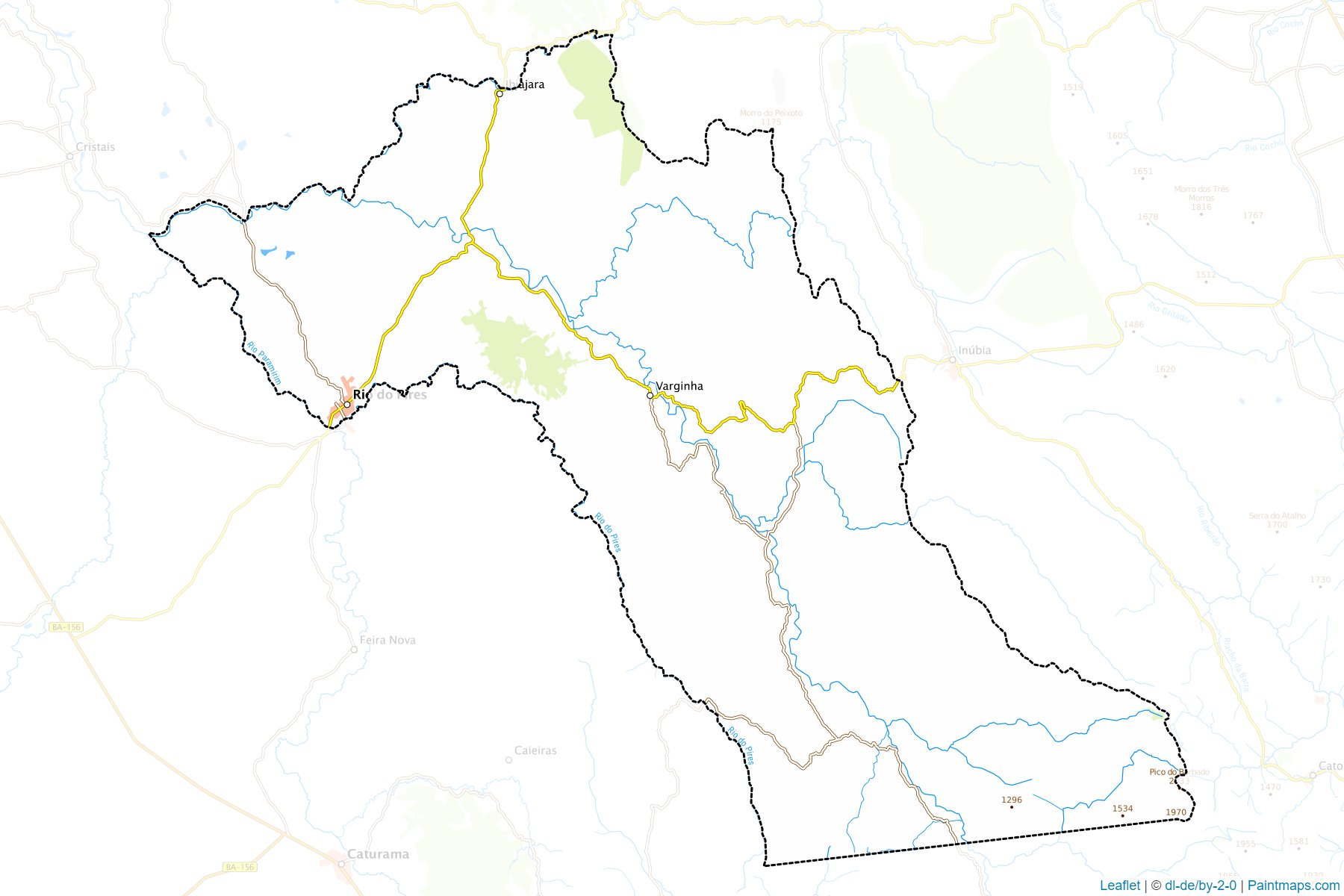 Rio do Pires (Bahia) Map Cropping Samples-1