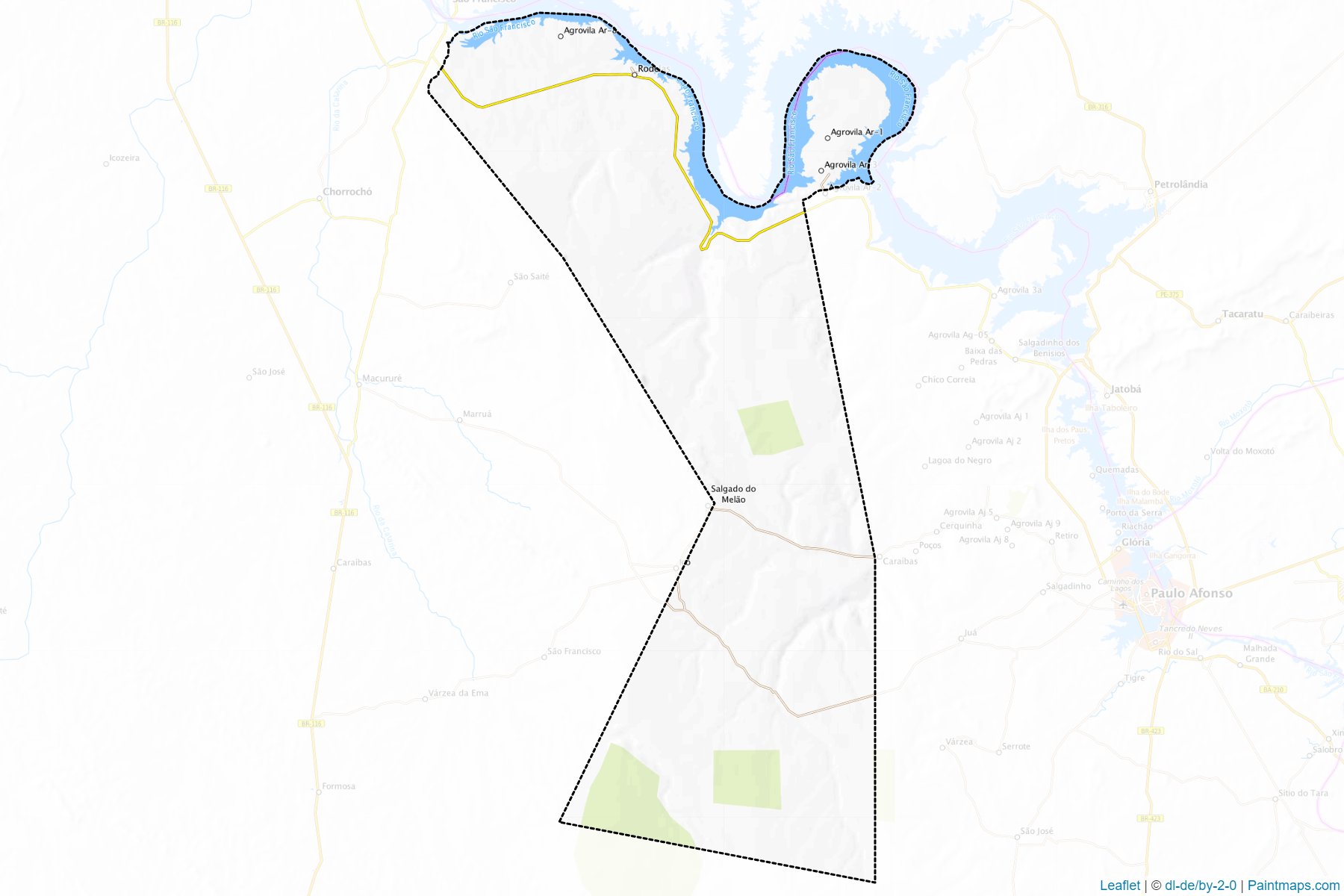 Muestras de recorte de mapas Rodelas (Bahia)-1