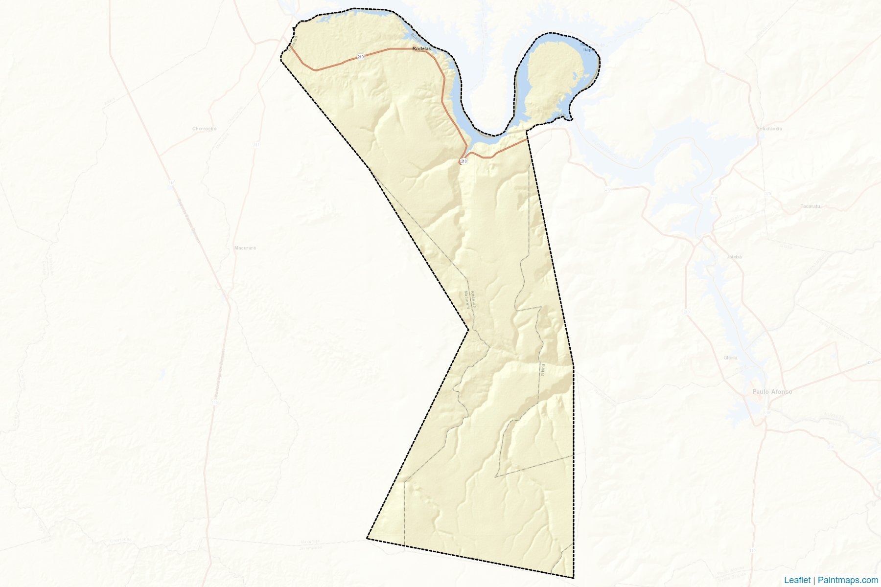 Muestras de recorte de mapas Rodelas (Bahia)-2