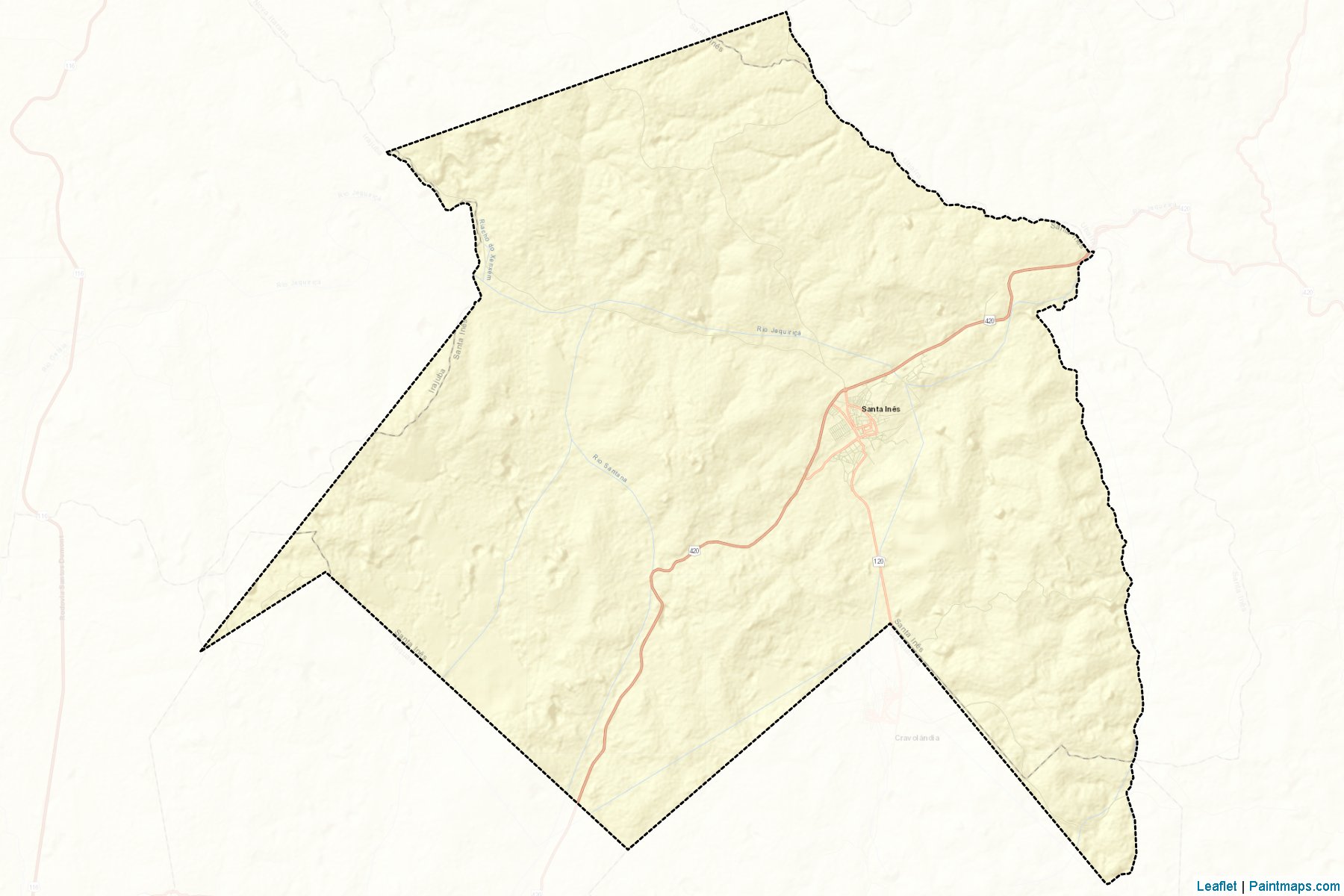 Muestras de recorte de mapas Santa Ines (Bahia)-2